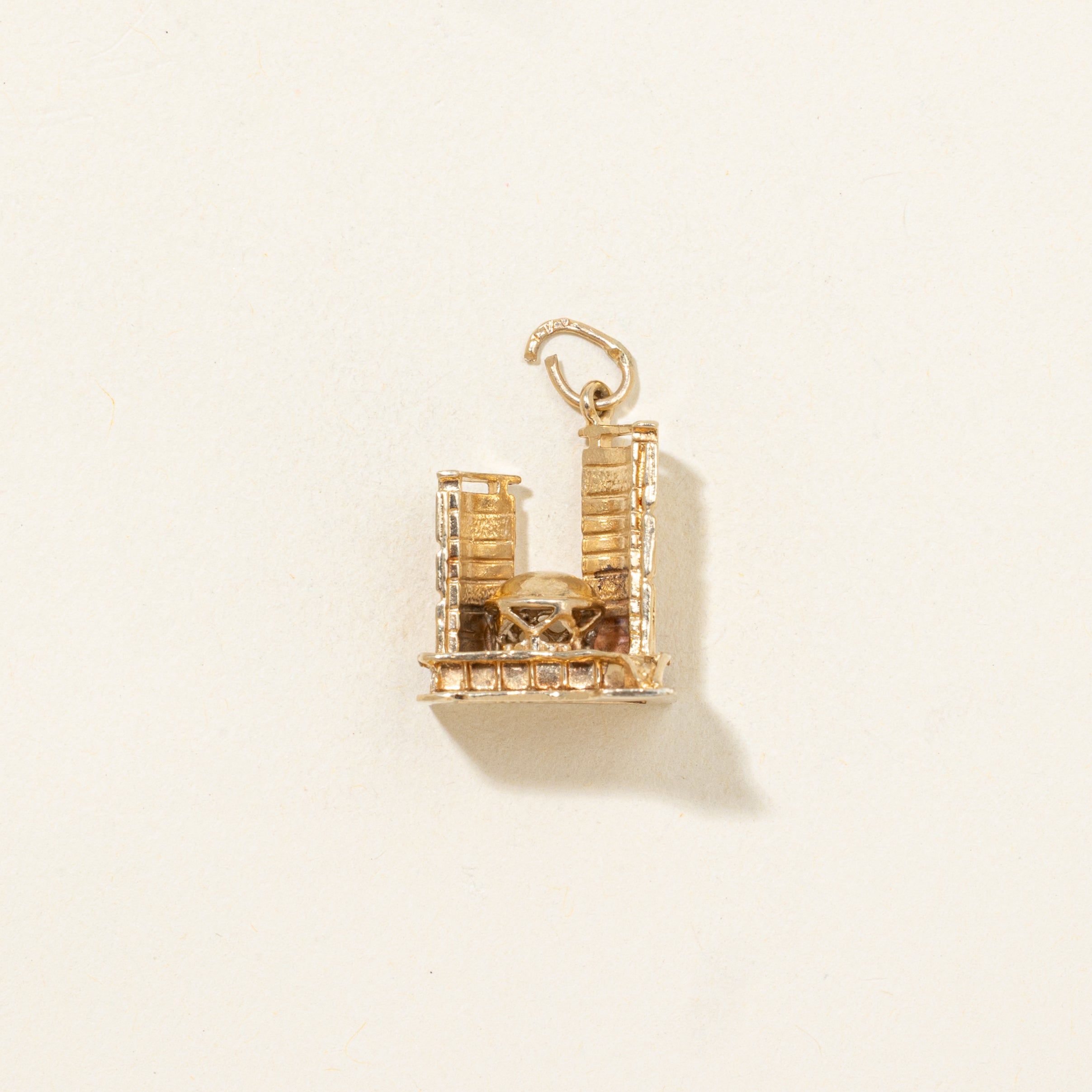 9k Yellow Gold Toronto City Hall Charm
