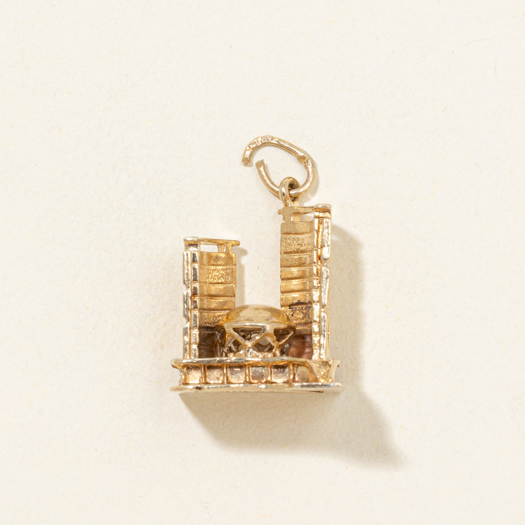 9k Yellow Gold Toronto City Hall Charm