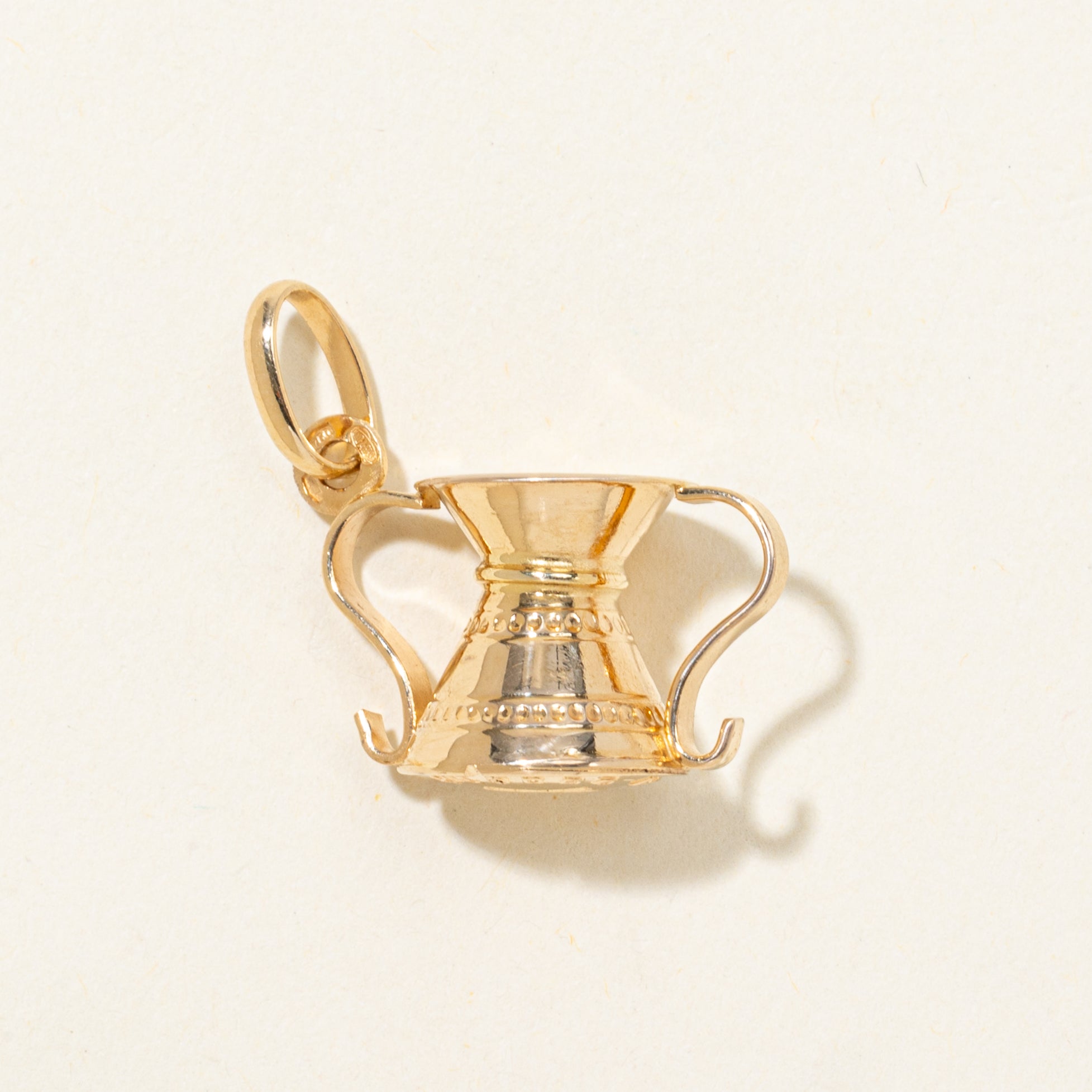 Vintage Italian 18k Yellow Gold Chalice Charm