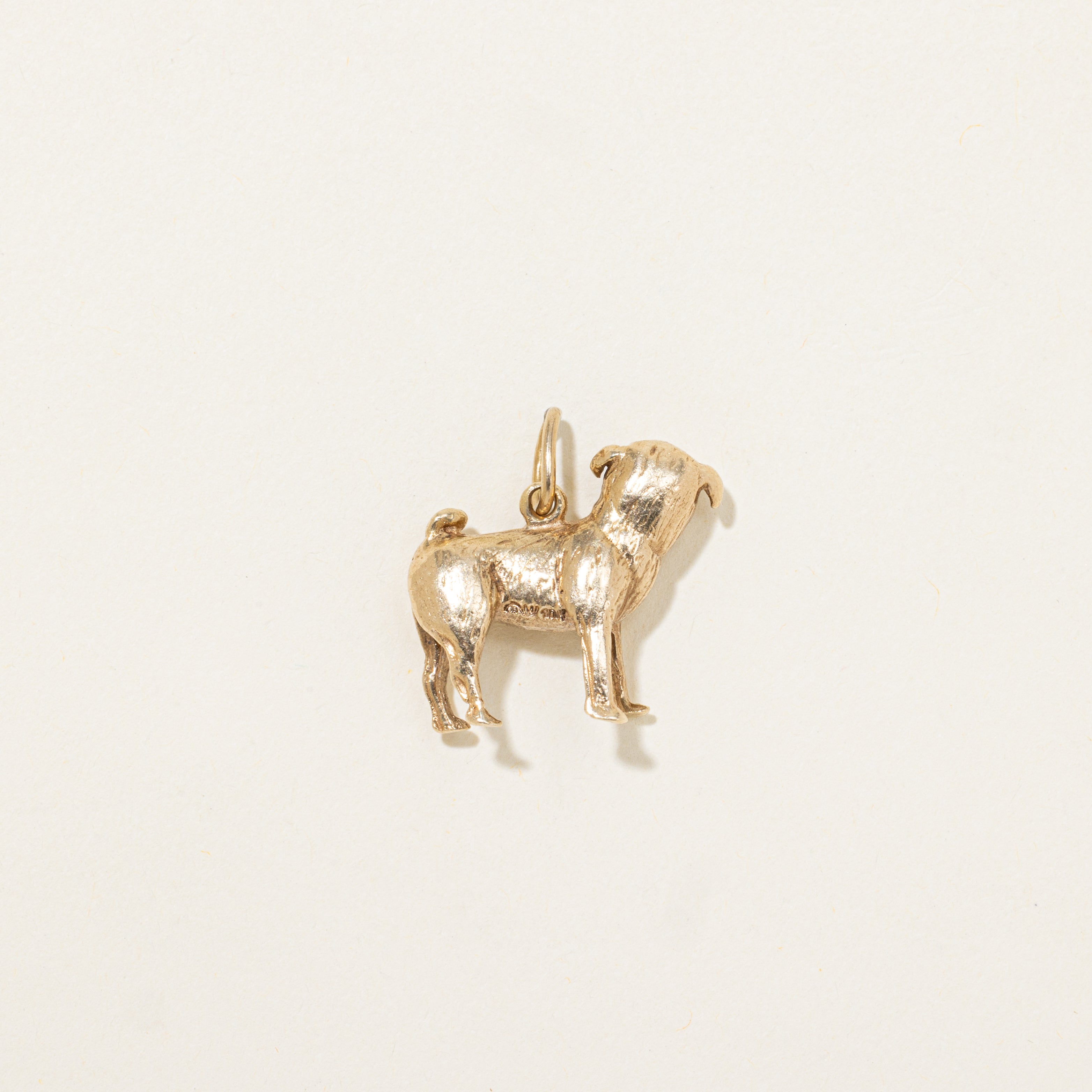 10k Yellow Gold Dog Charm