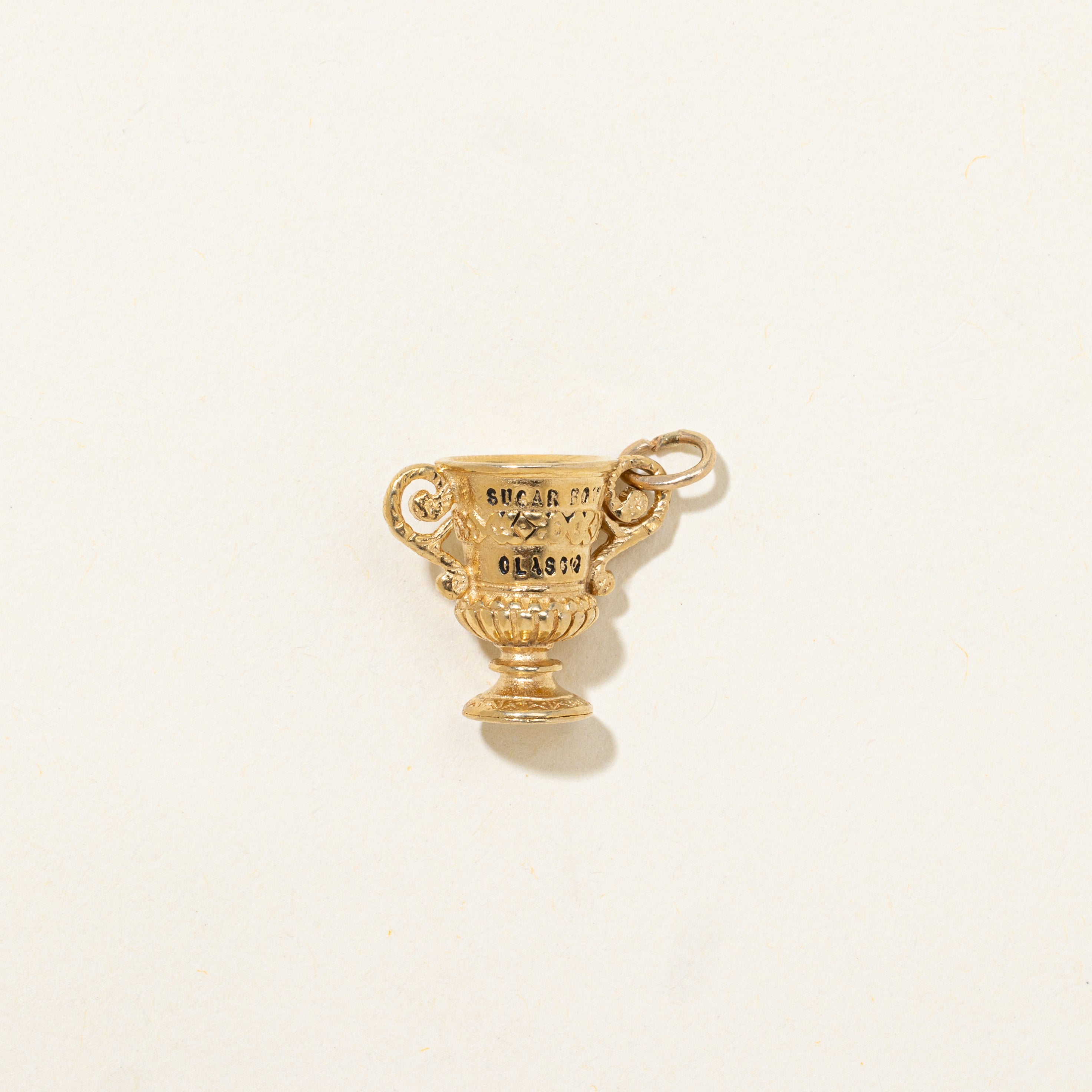 14k Yellow Gold New Orleans Sugar Bowl Classic Trophy Charm