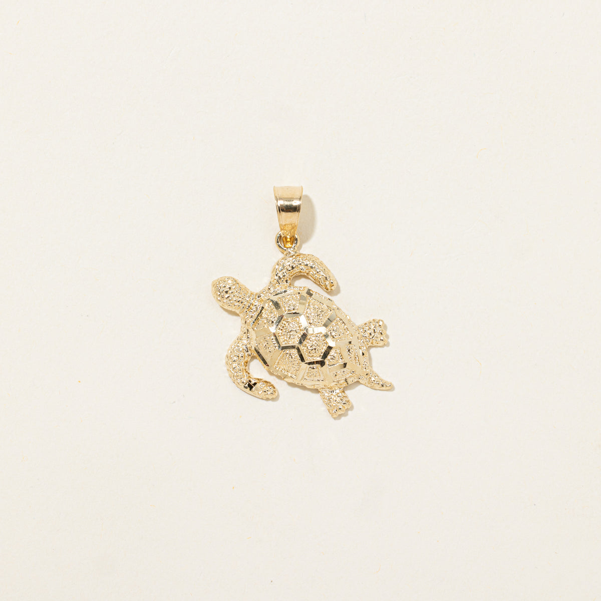 Turtle Gold Color 14k Yellow Gold Turtle Pendant
