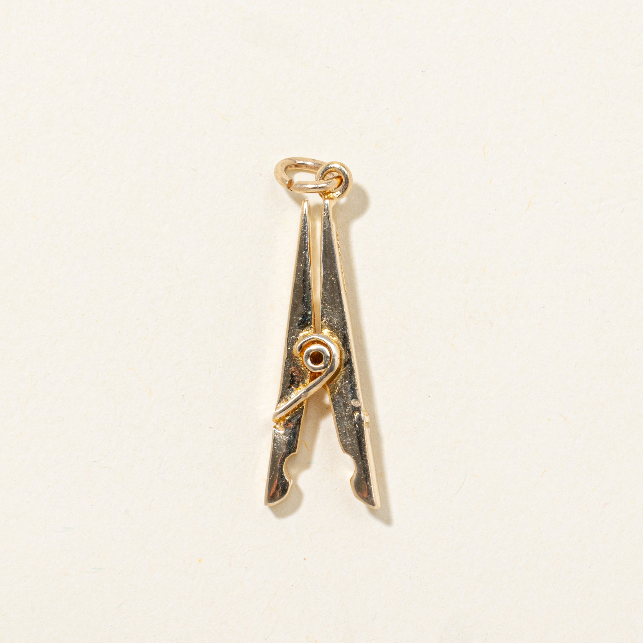 14k Yellow Gold Clothing Pin Charm