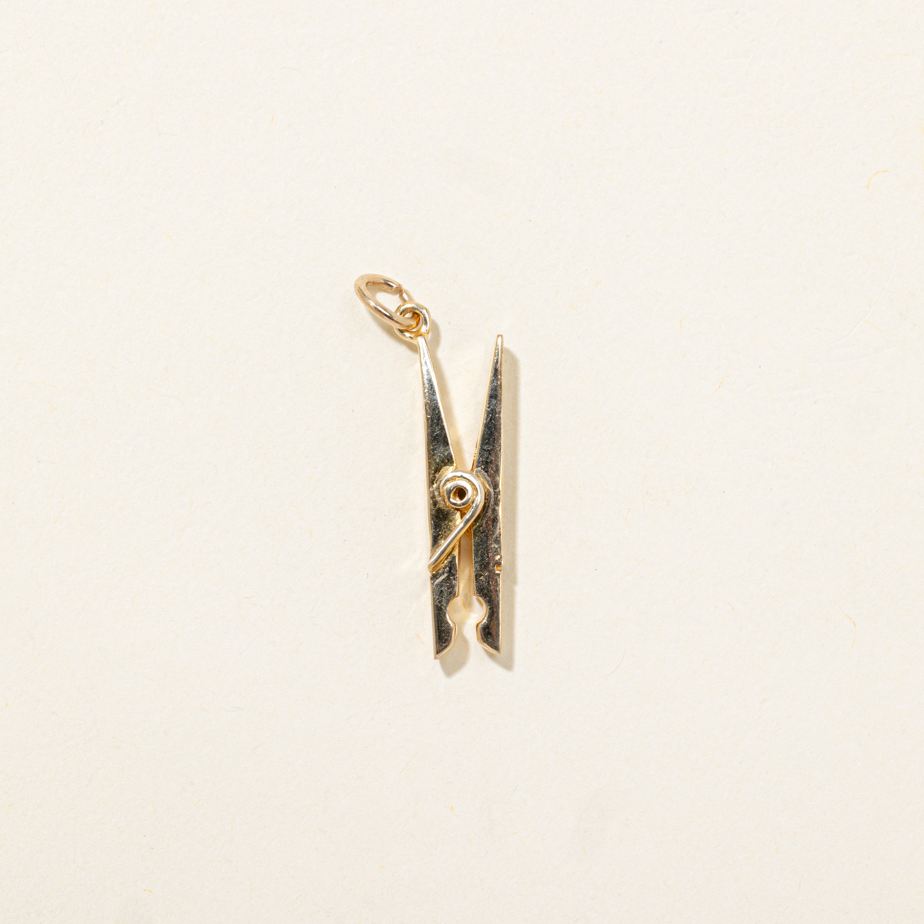 14k Yellow Gold Clothing Pin Charm
