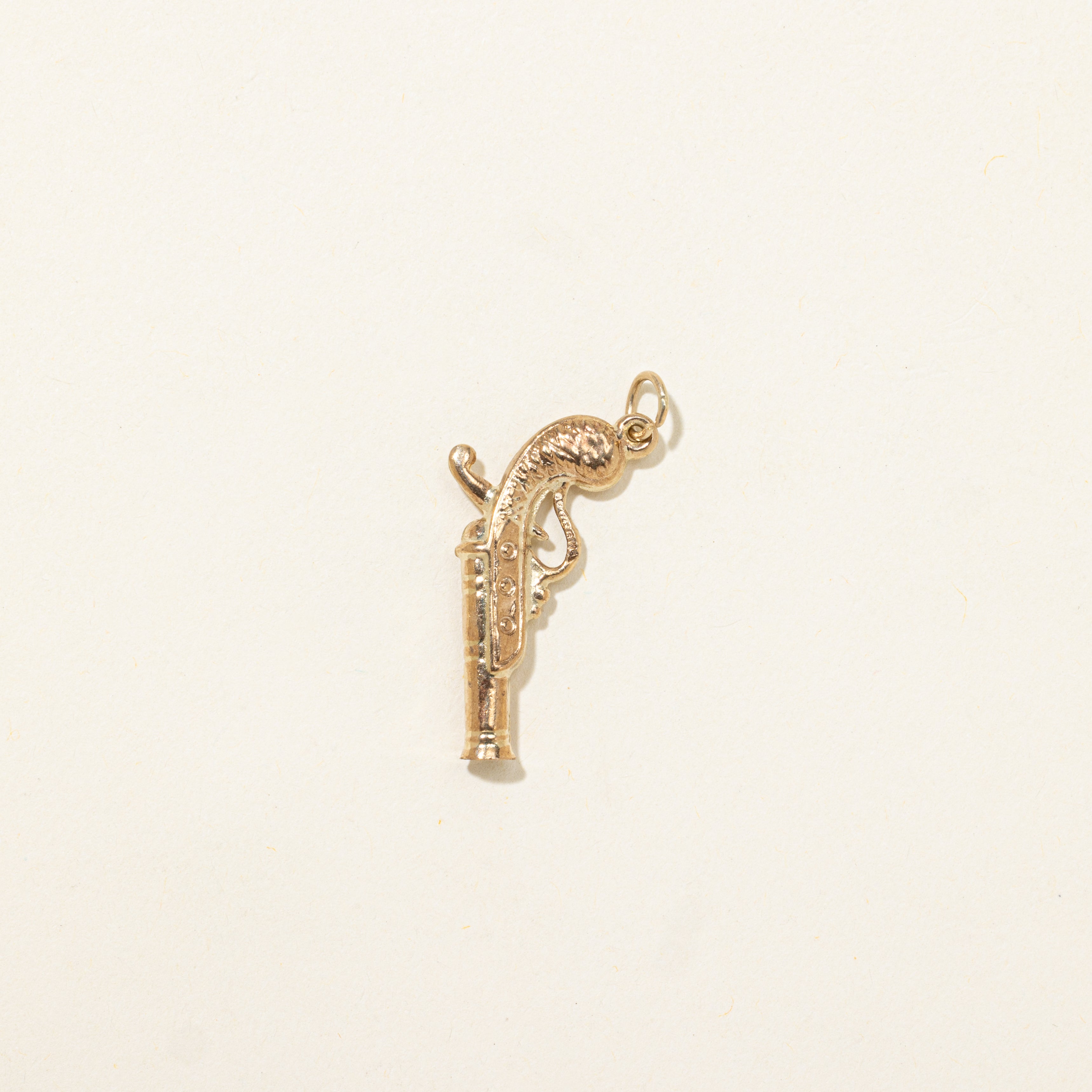 9k Yellow Gold Blunderbuss Gun Charm