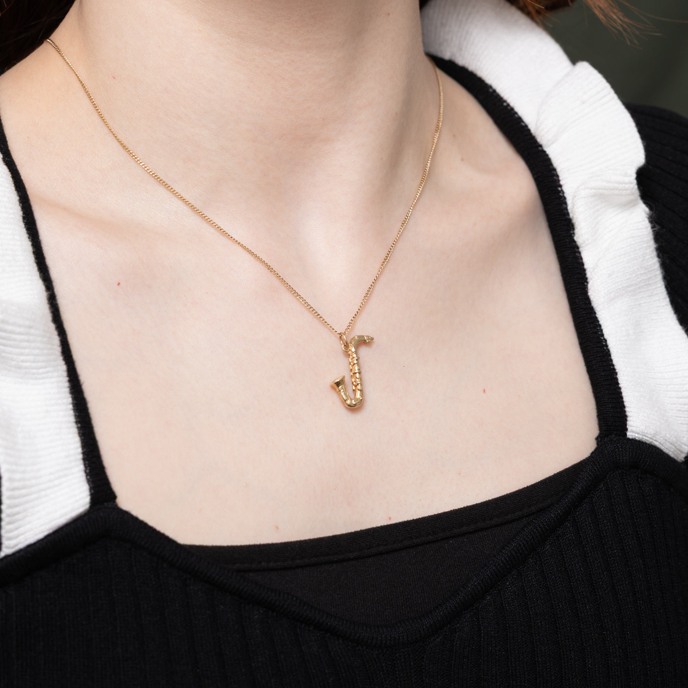 Breloque saxophone 10K