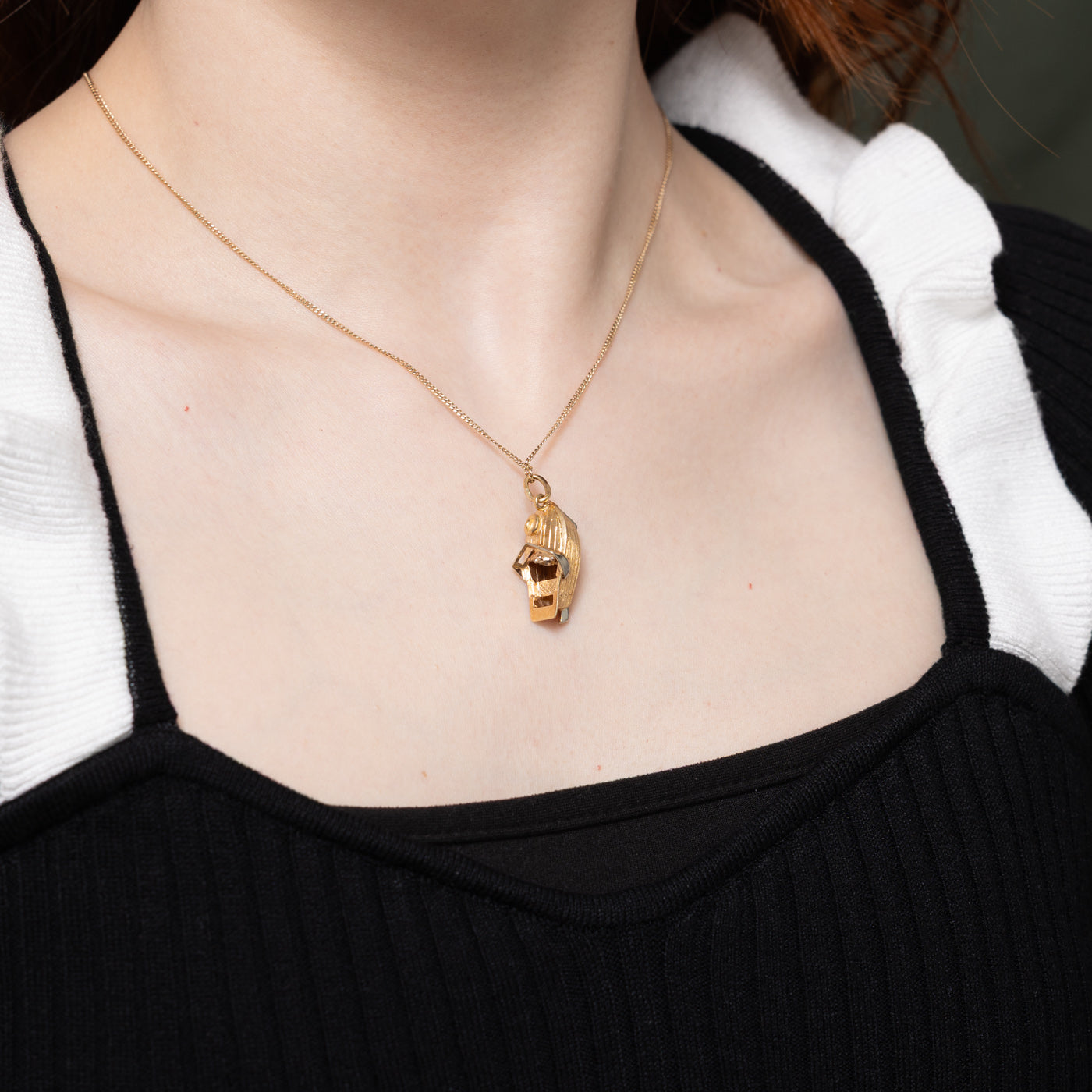 14K Playboy Bunny Key Pendant