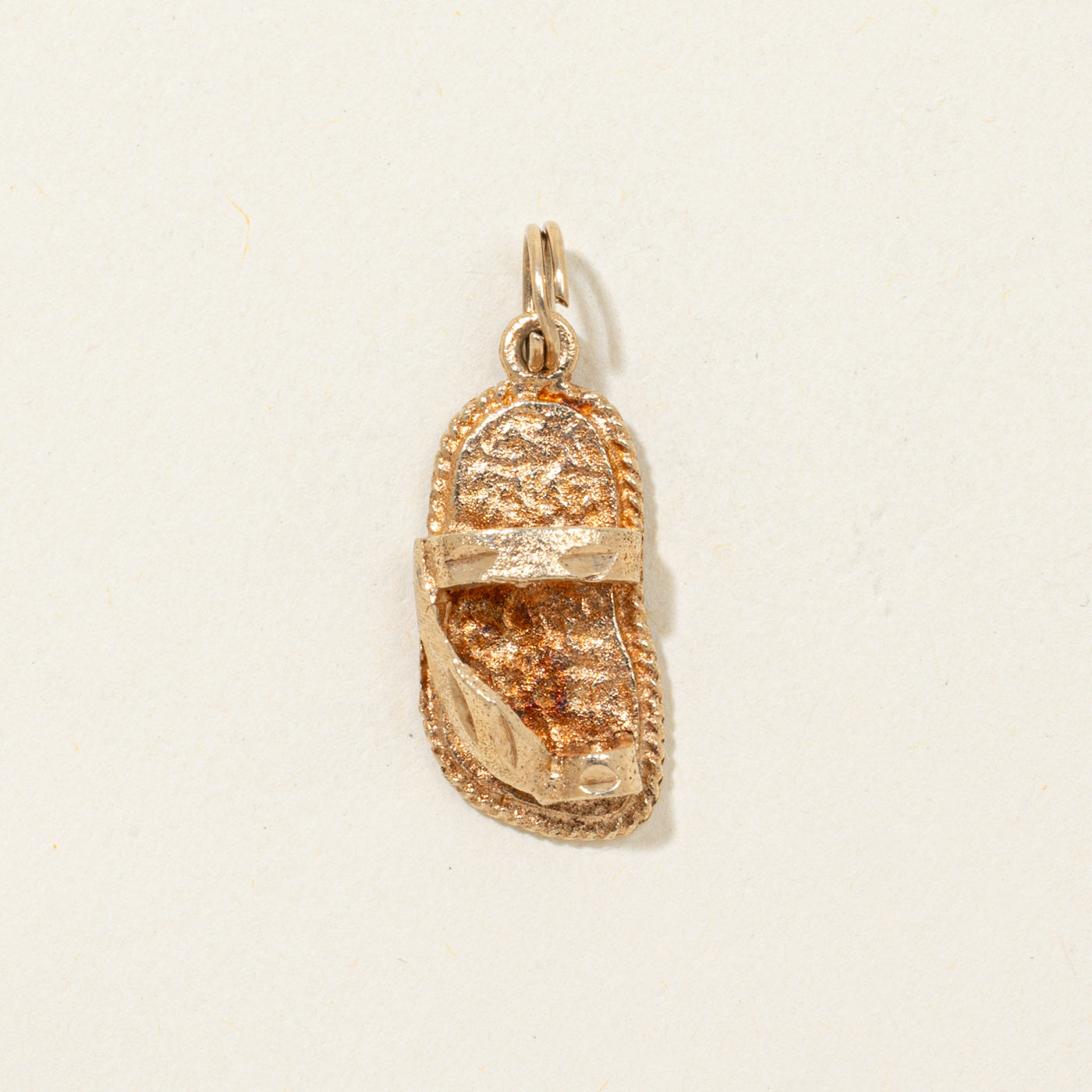 10K Yellow Gold Sandal Charm