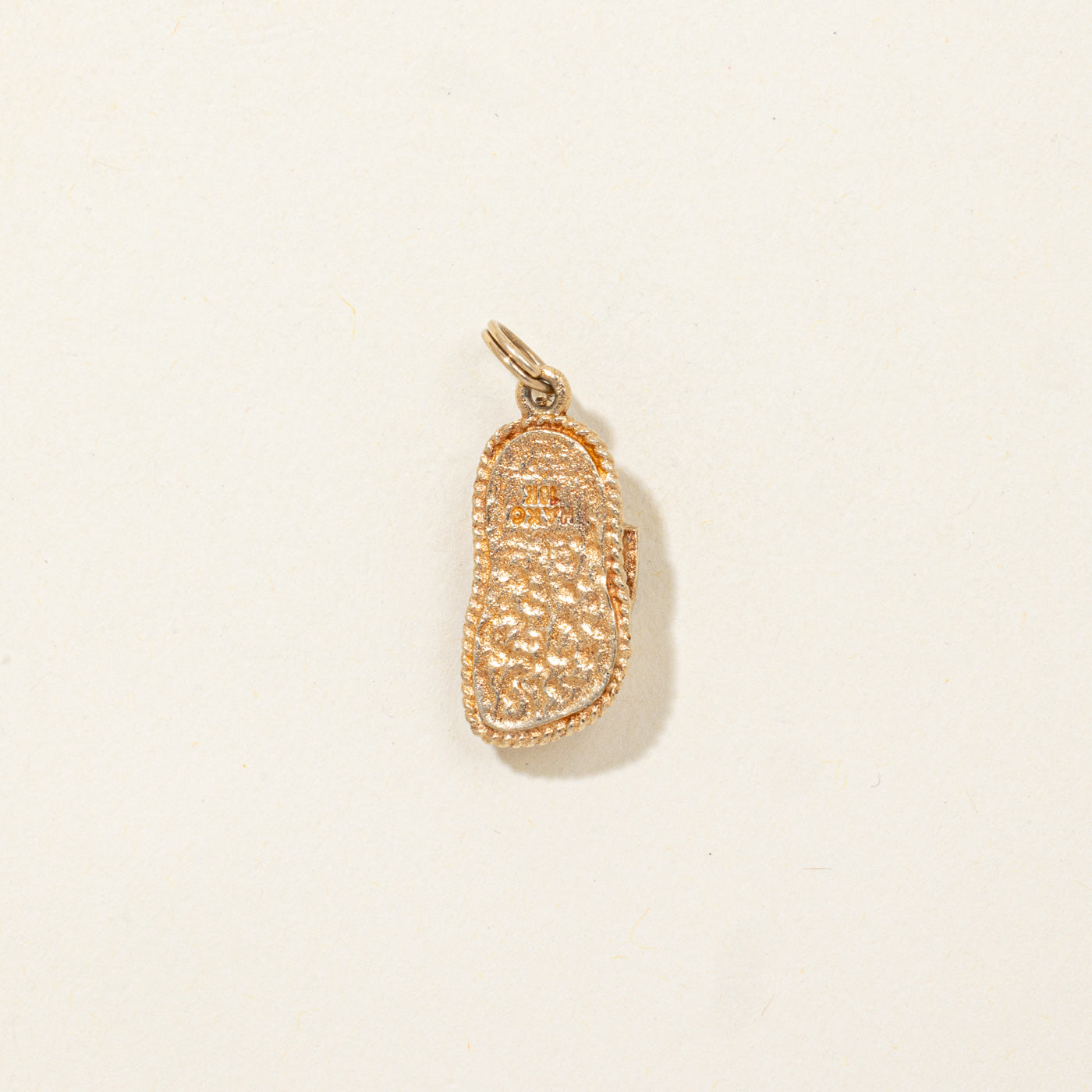 10K Yellow Gold Sandal Charm