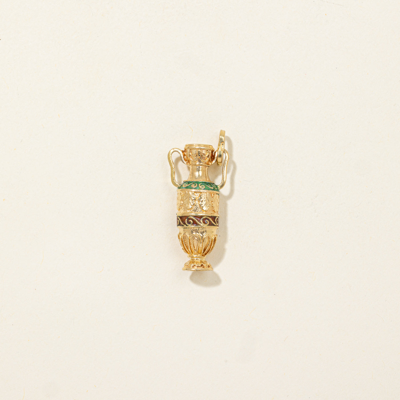 Tableau des amphores en émail 18 carats