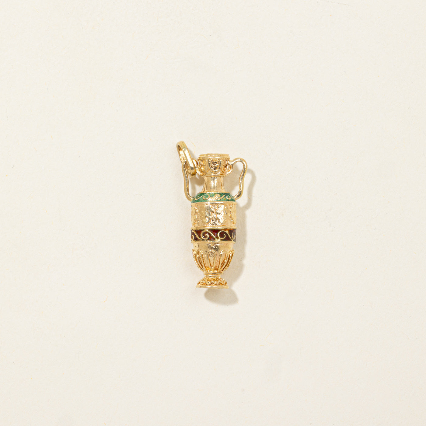 Tableau des amphores en émail 18 carats