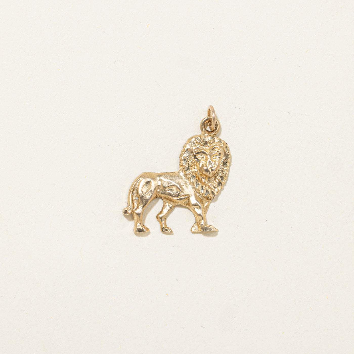 9K Yellow Gold Lion Pendant