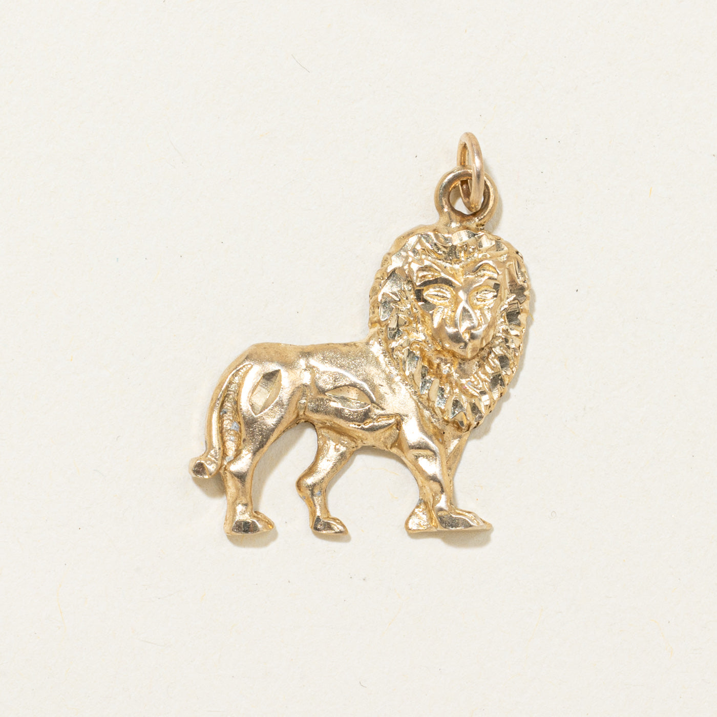 9K Yellow Gold Lion Pendant