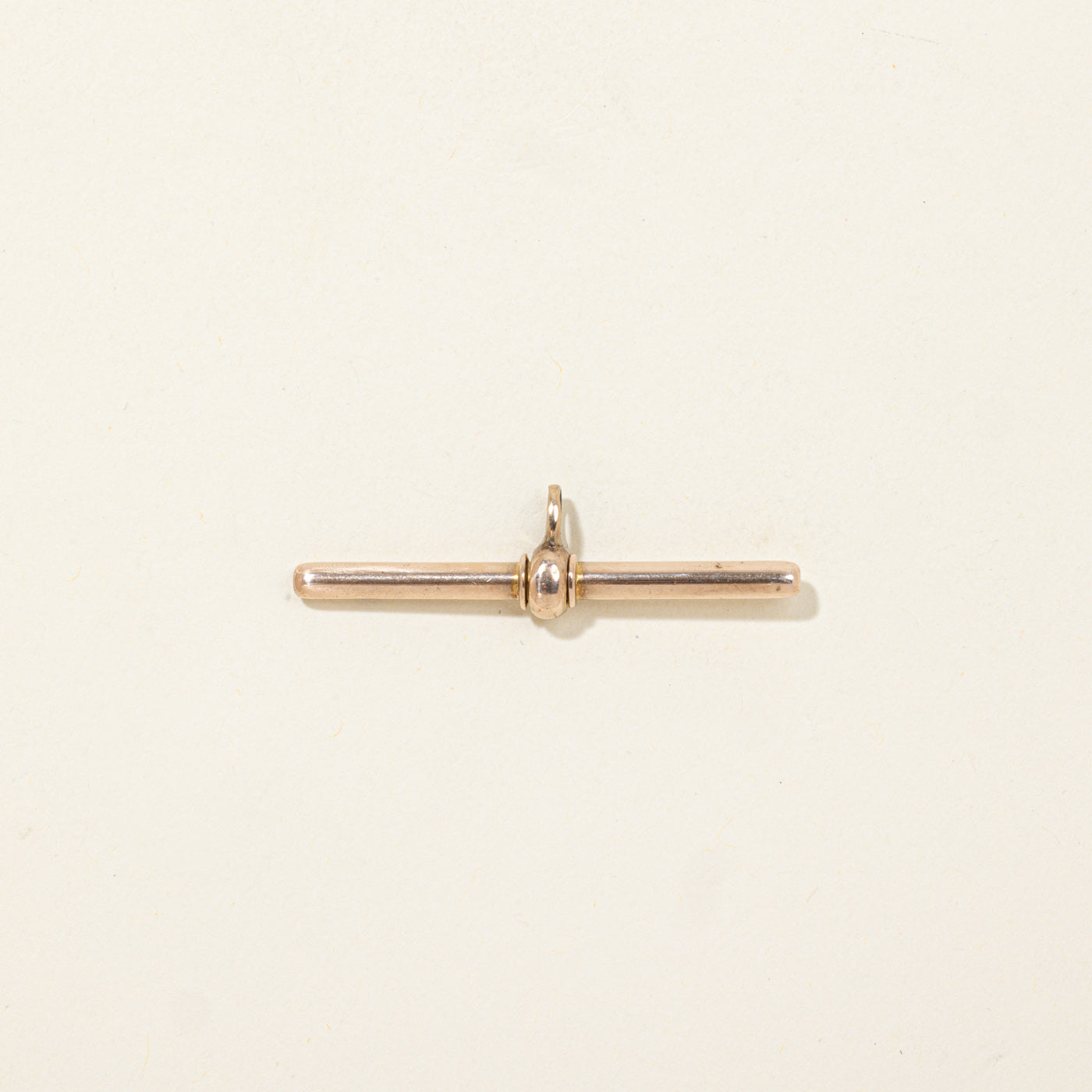 14K Yellow Gold T Bar Pendant