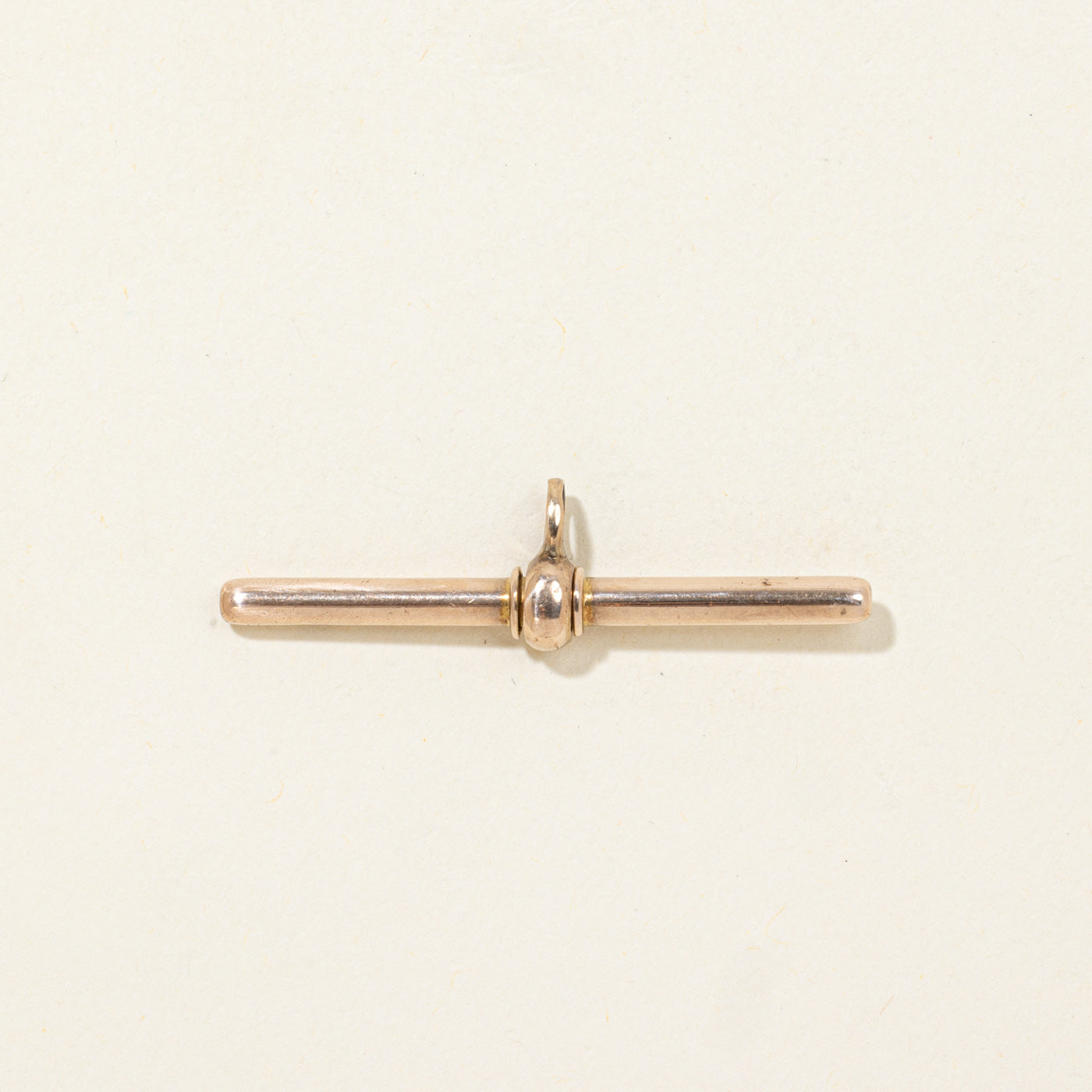 14K Yellow Gold T Bar Pendant