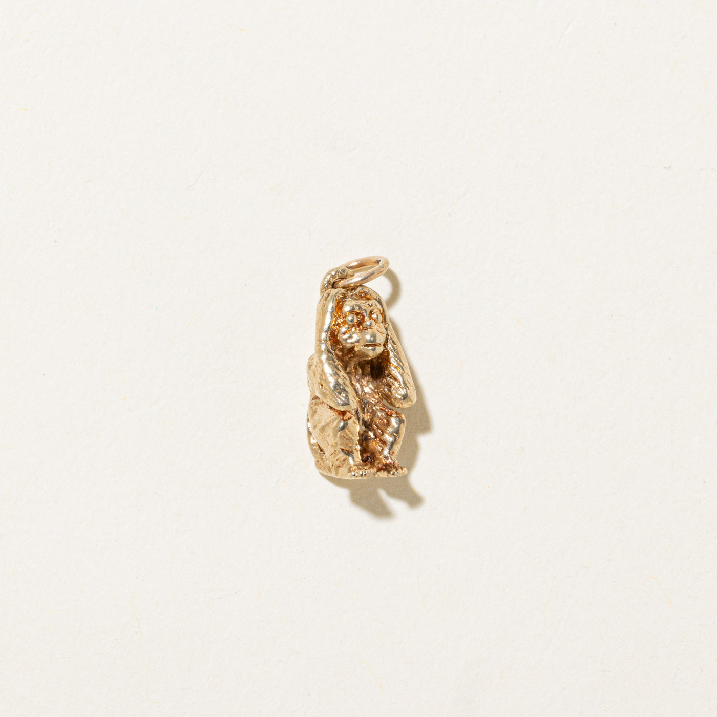 10K Yellow Gold Monkey Charm