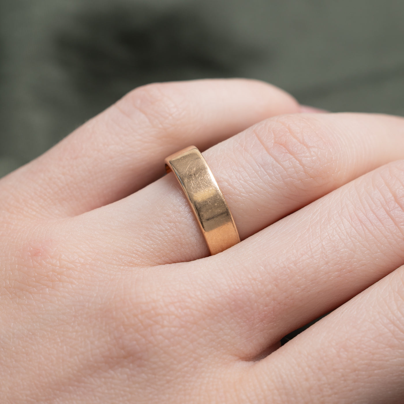 Polish 14K Yellow Gold Plain Band | 5.35mm | SZ 6.5|