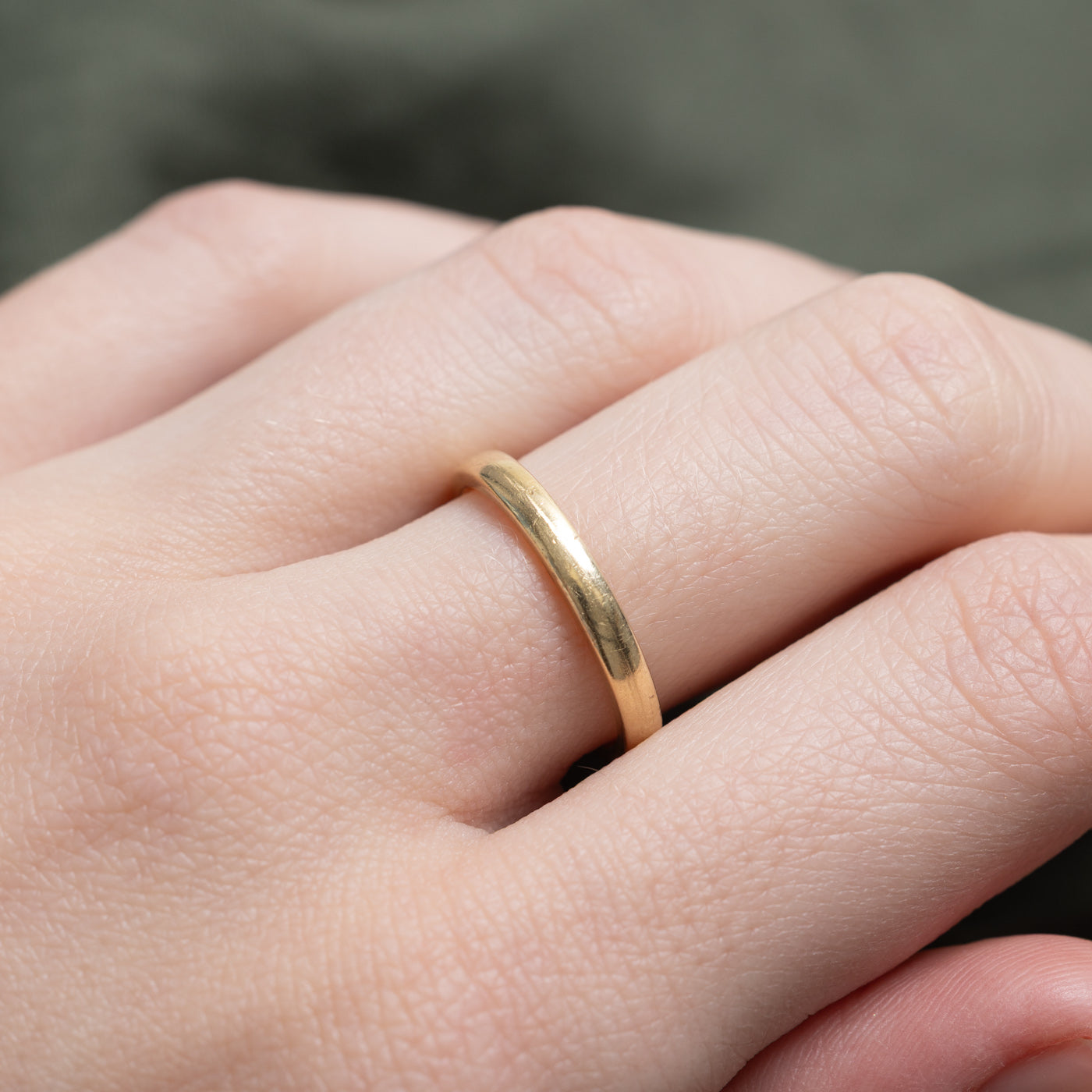 18K Yellow Gold Plain Band | 2.50mm | SZ 6