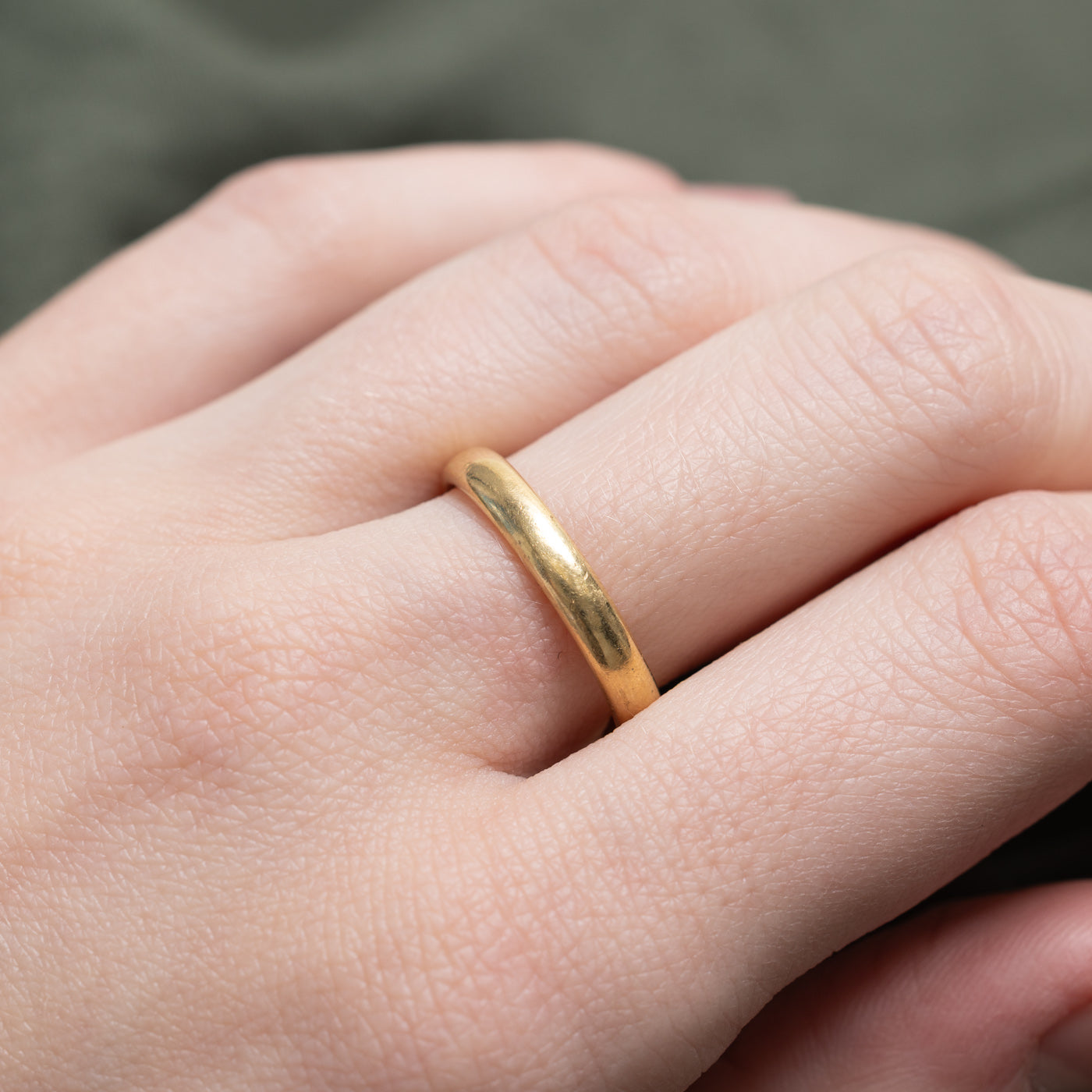 18K Gold Plain Band | 3.15mm | SZ 7.25