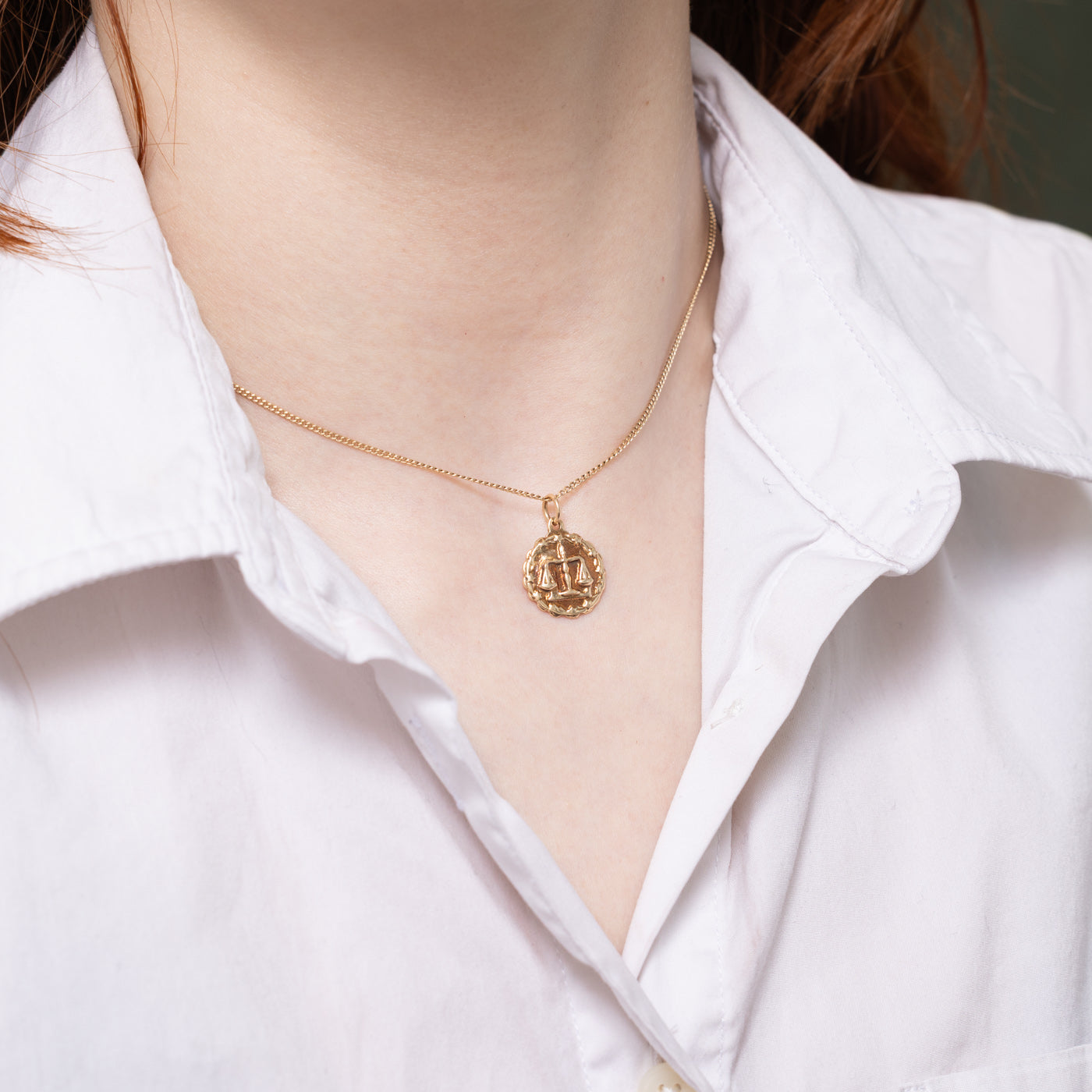 10k Libra Zodiac Charm