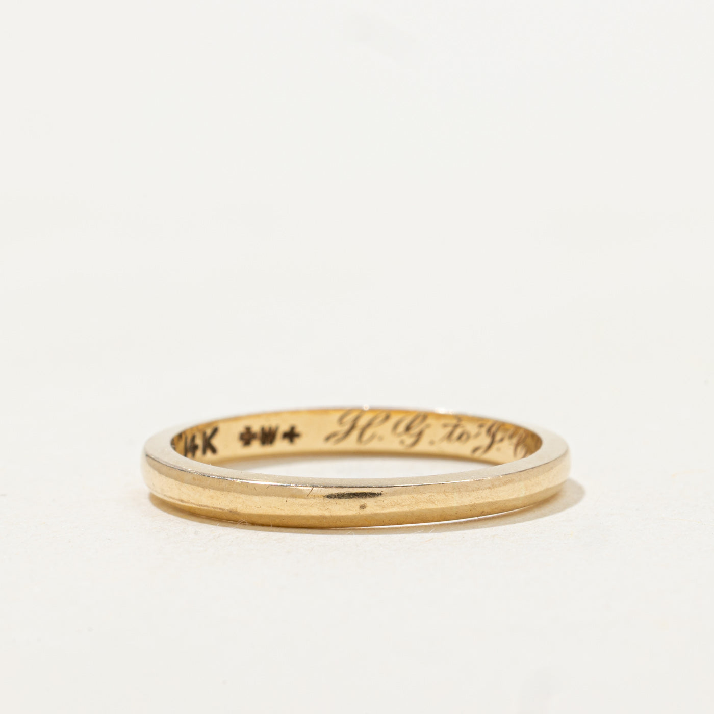 14K Yellow Gold Thin Stacking Band | 2.10mm | SZ 5.5