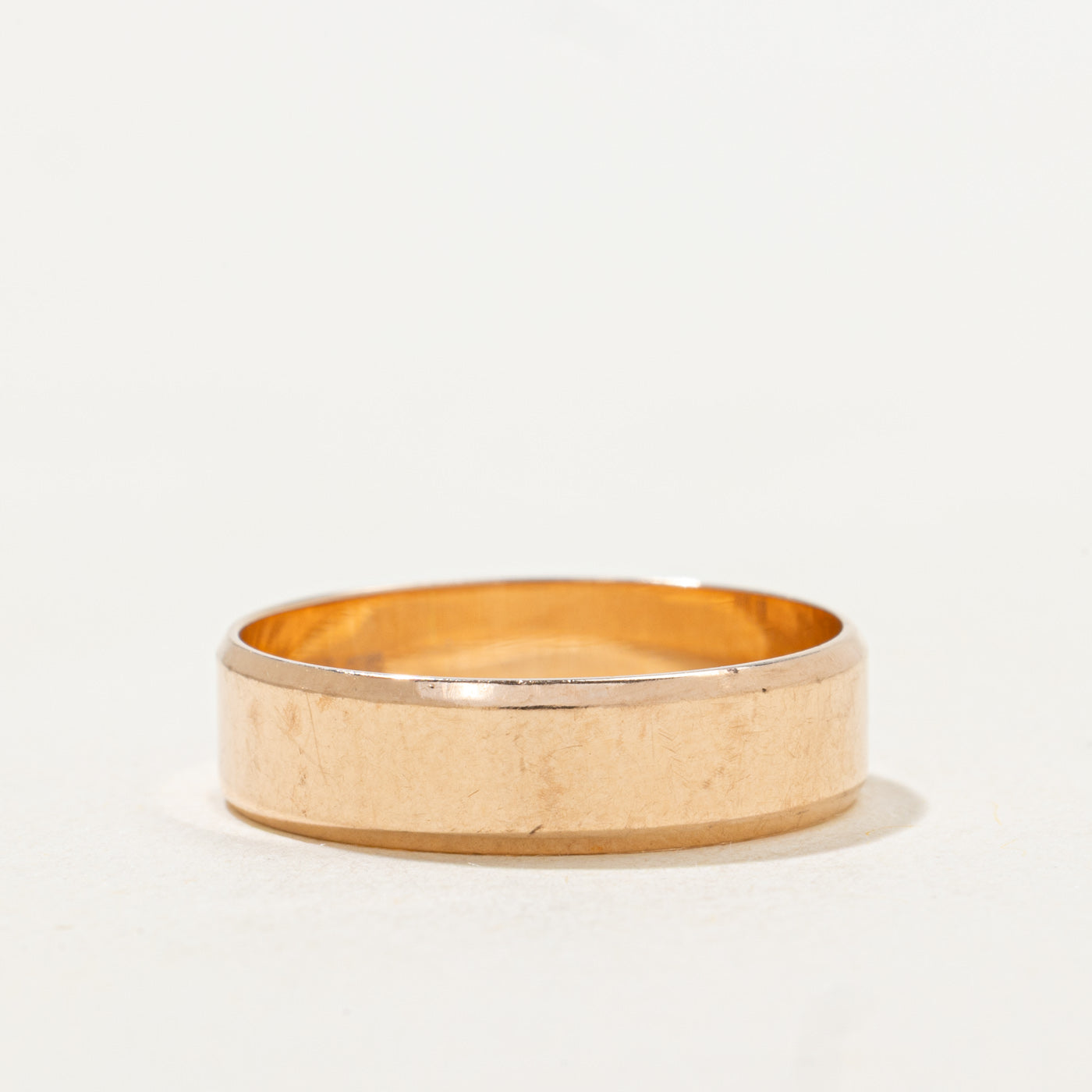 14K Yellow Gold Plain Band | 7.25mm | SZ 7.25