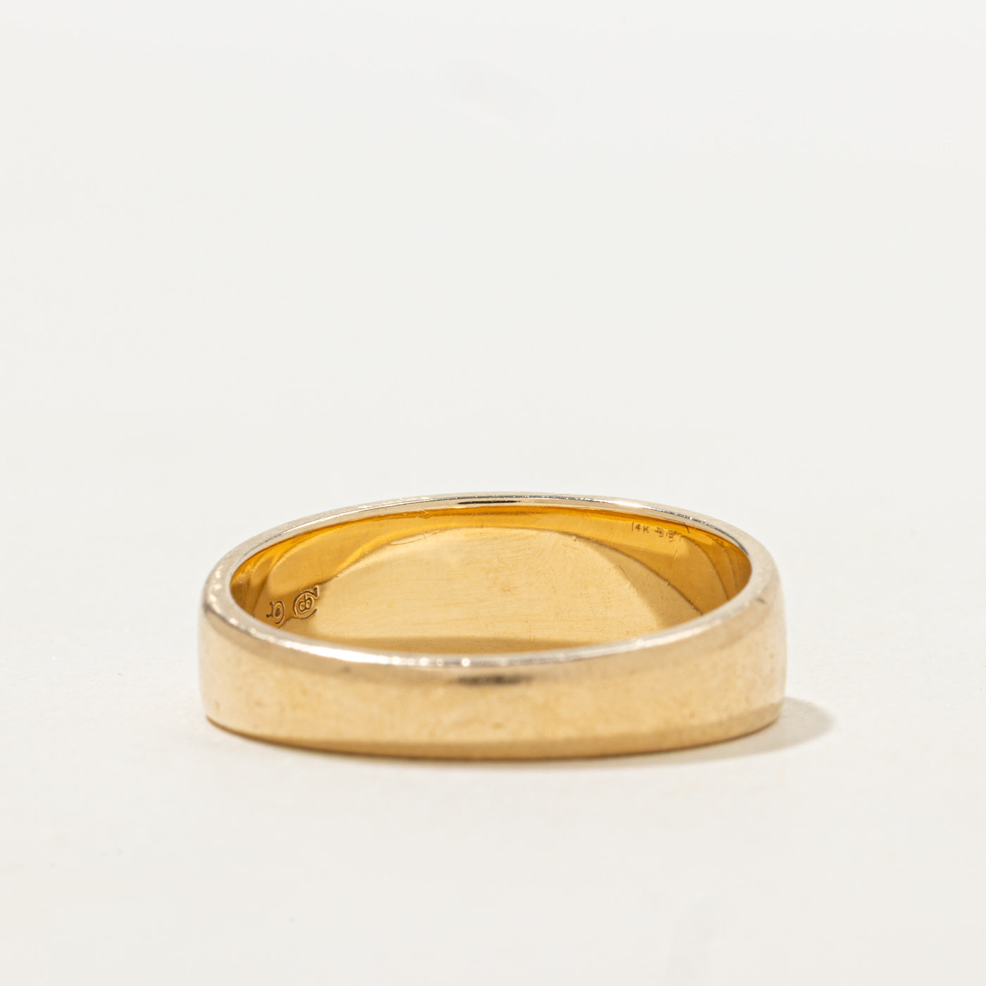 Canadian 14K Star of David Band | 6.70mm | SZ 9