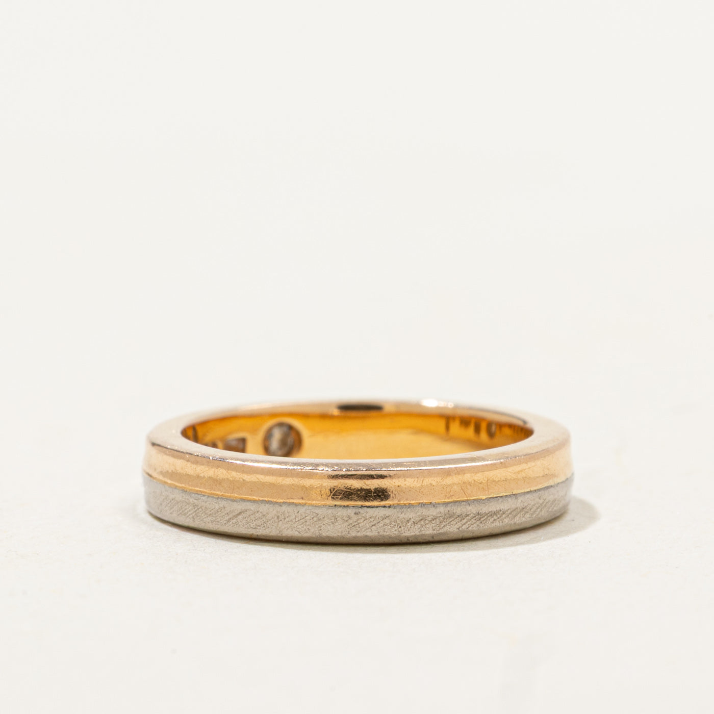 18K Two Tone Gold Stacked Band | 2.95mm | SZ 1.75