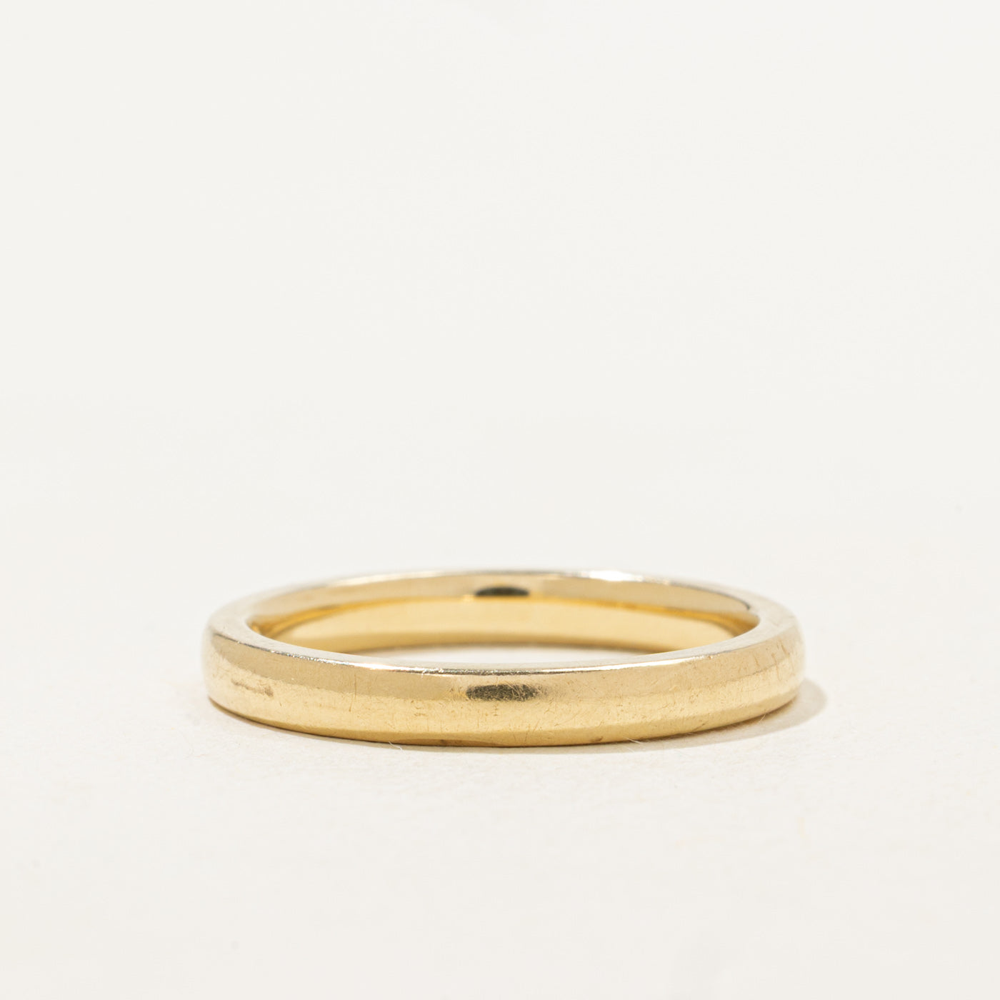 Alliance simple en or jaune 18 carats | 2,50 mm | Taille 6