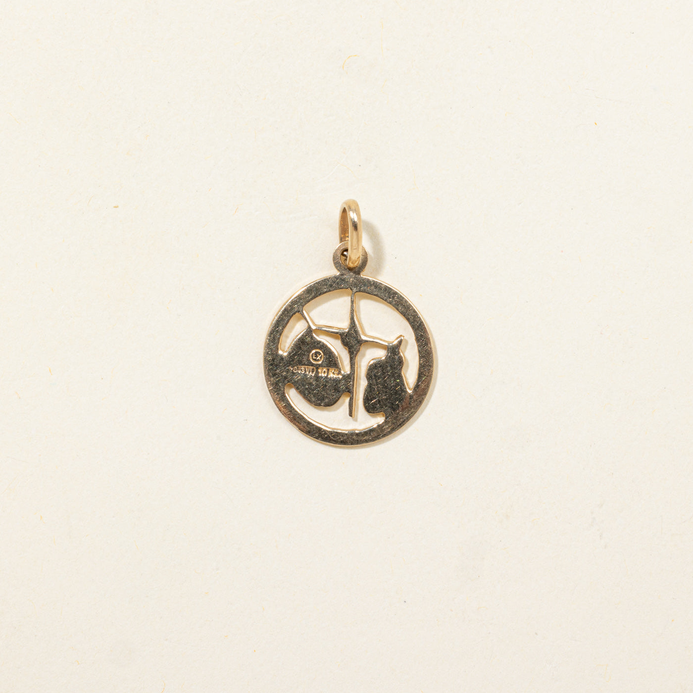 10k Libra Zodiac Charm