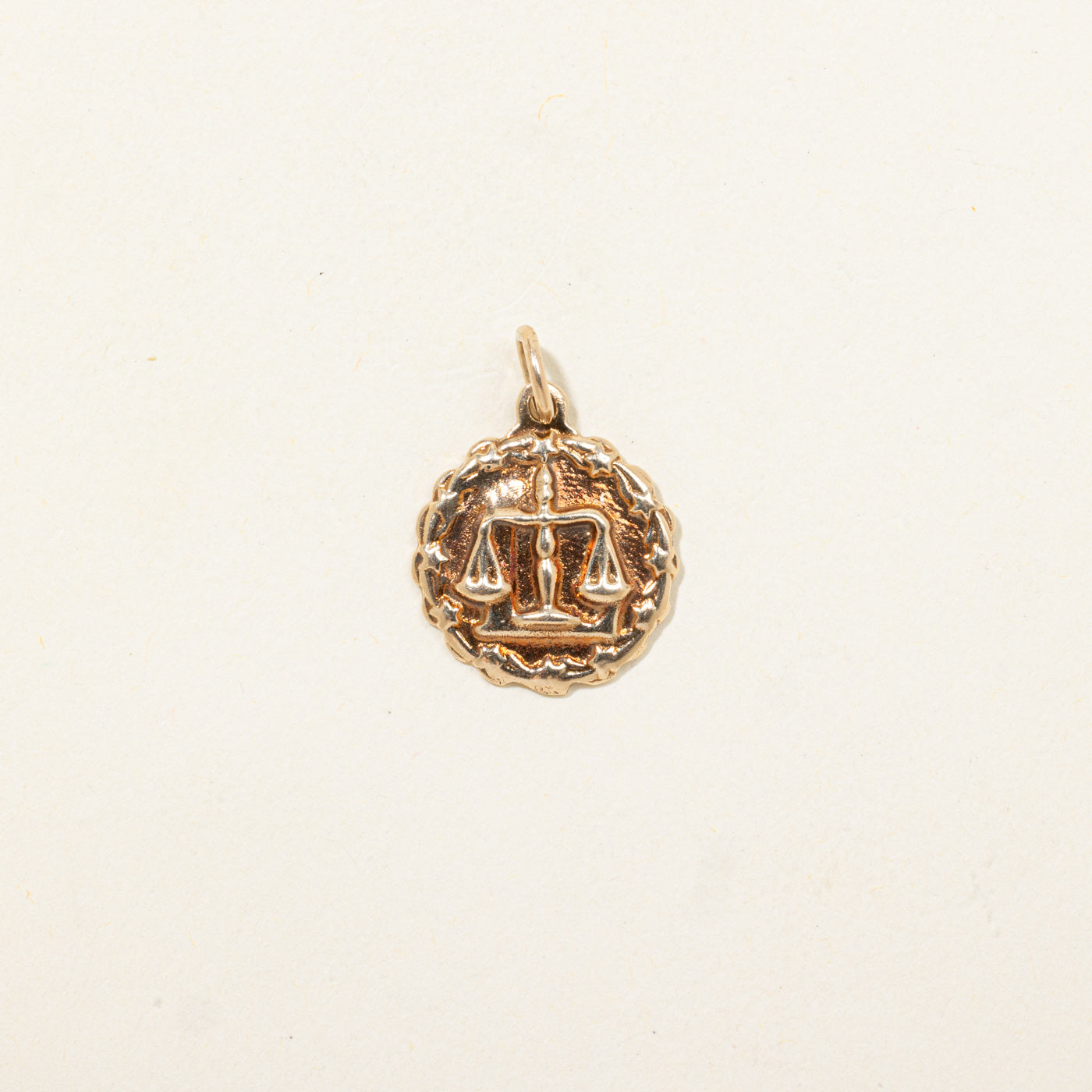 10k Libra Zodiac Charm