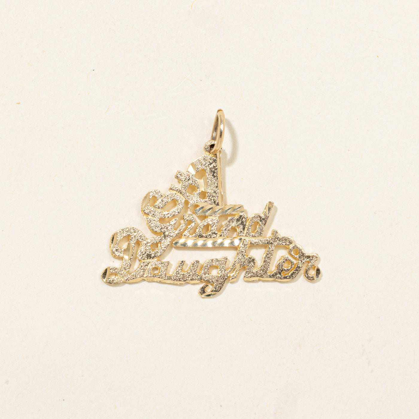 10k "#1 Granddaughter" Pendant