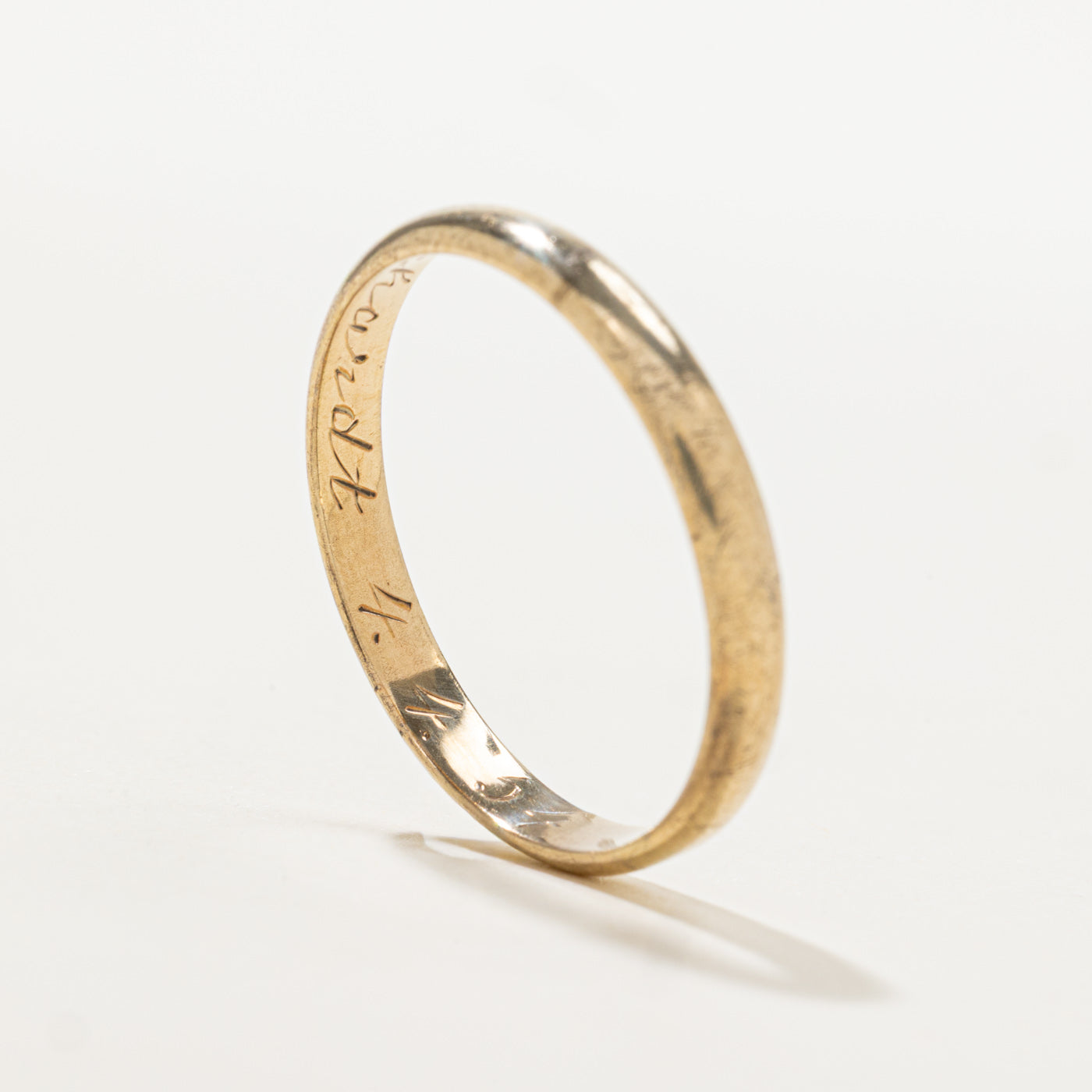 8K Yellow Gold Thin Band | SZ 12.5
