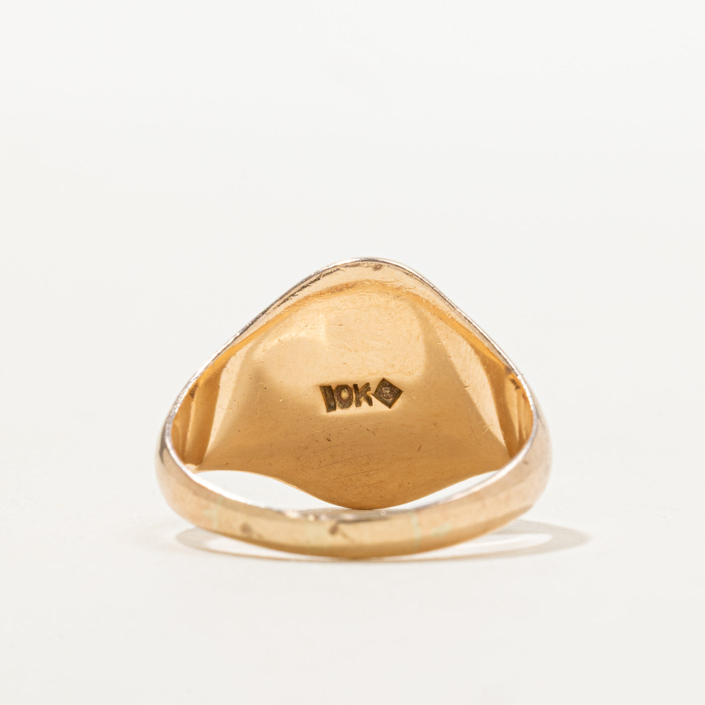 10K "ALS" Initial Signet Ring | SZ 7.5