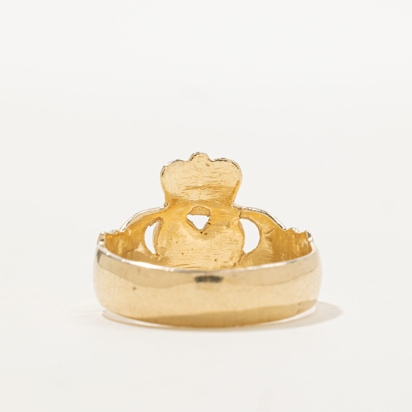 10K Yellow Gold Claddagh Ring | SZ 9.75