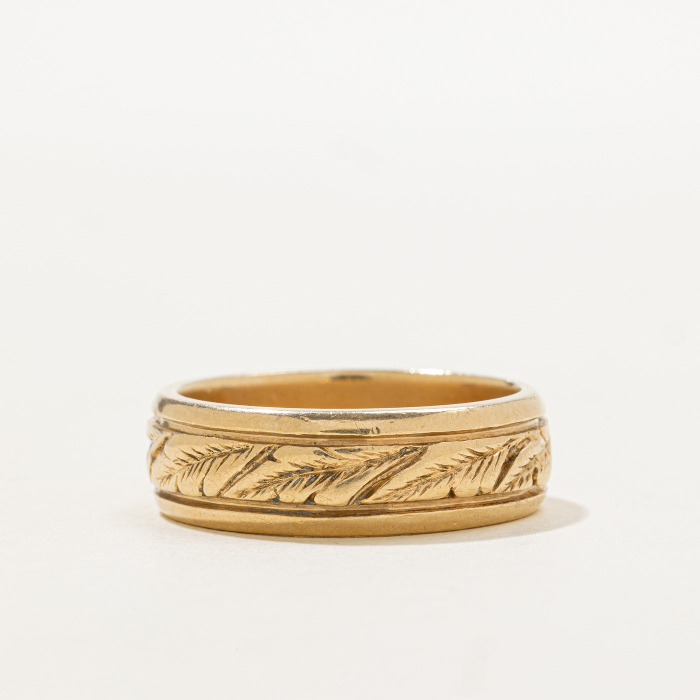 Leaf Engraved Band | SZ 9.75