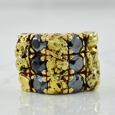 Hematite Cocktail Ring | 6.00ctw | SZ 5.25 |