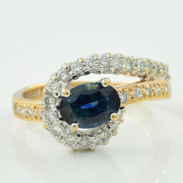Sapphire & Diamond Ring | 1.07ct, 0.46ctw | SZ 5.5 |