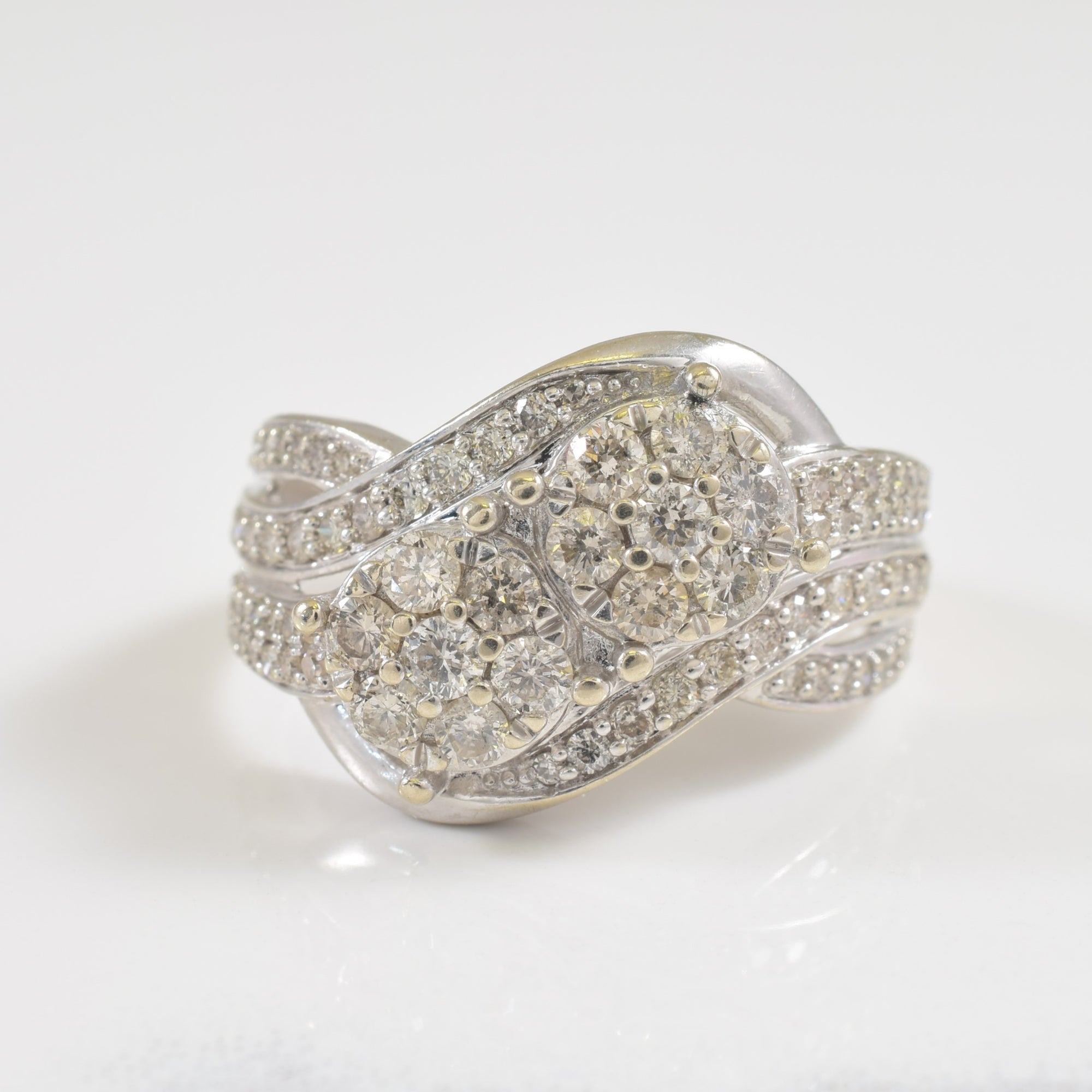 Bypass Diamond Cluster Ring | 1.00ctw | SZ 7.5 |