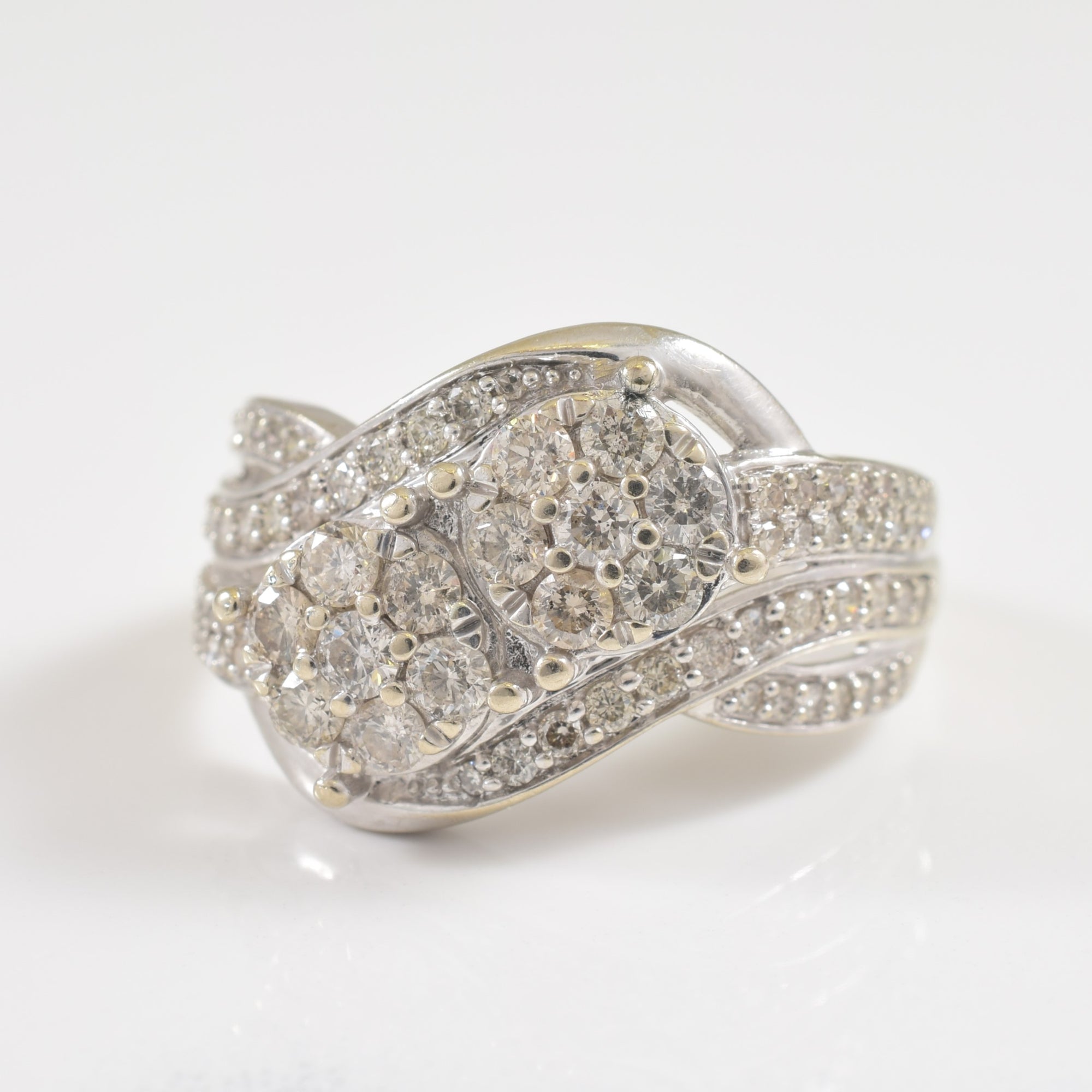 Bypass Diamond Cluster Ring | 1.00ctw | SZ 7.5 |