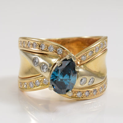 Multi Color Diamond Ring | 1.55ctw | SZ 9 |
