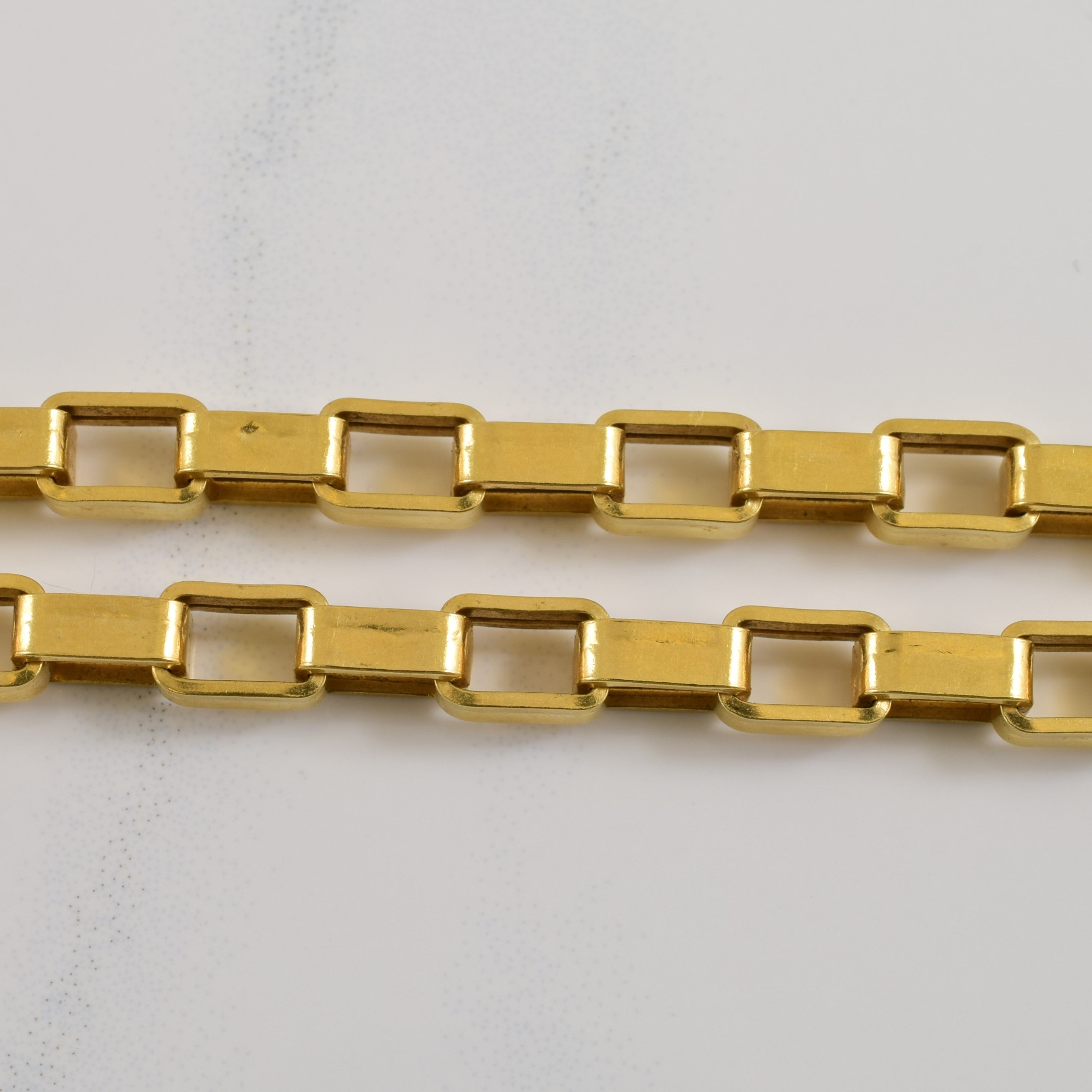 18k Yellow Gold Elongated Box Chain | 24.5" |