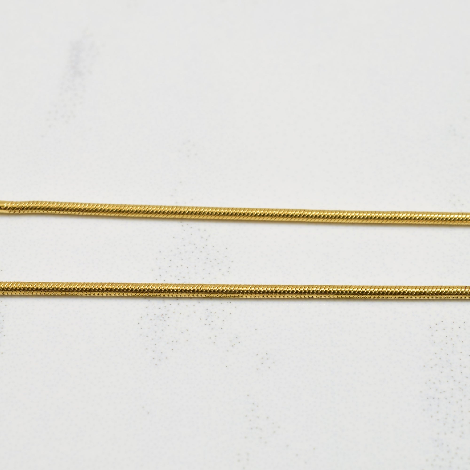 18k Yellow Gold Adjustable Snake Chain | 16