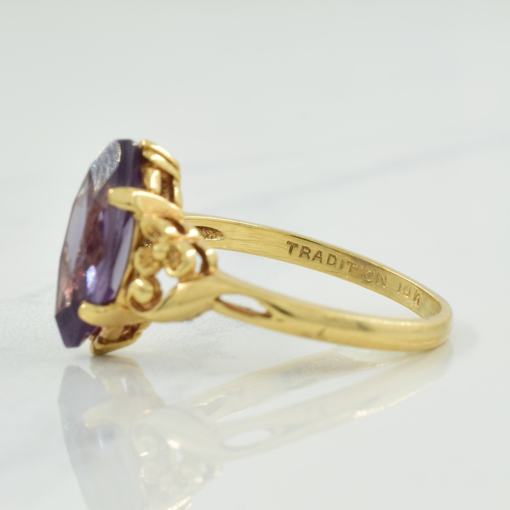 Synthetic Colour Change Sapphire Ring | 1.80ct | SZ 6 |