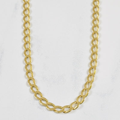 14k Yellow Gold Cuban Chain | 25