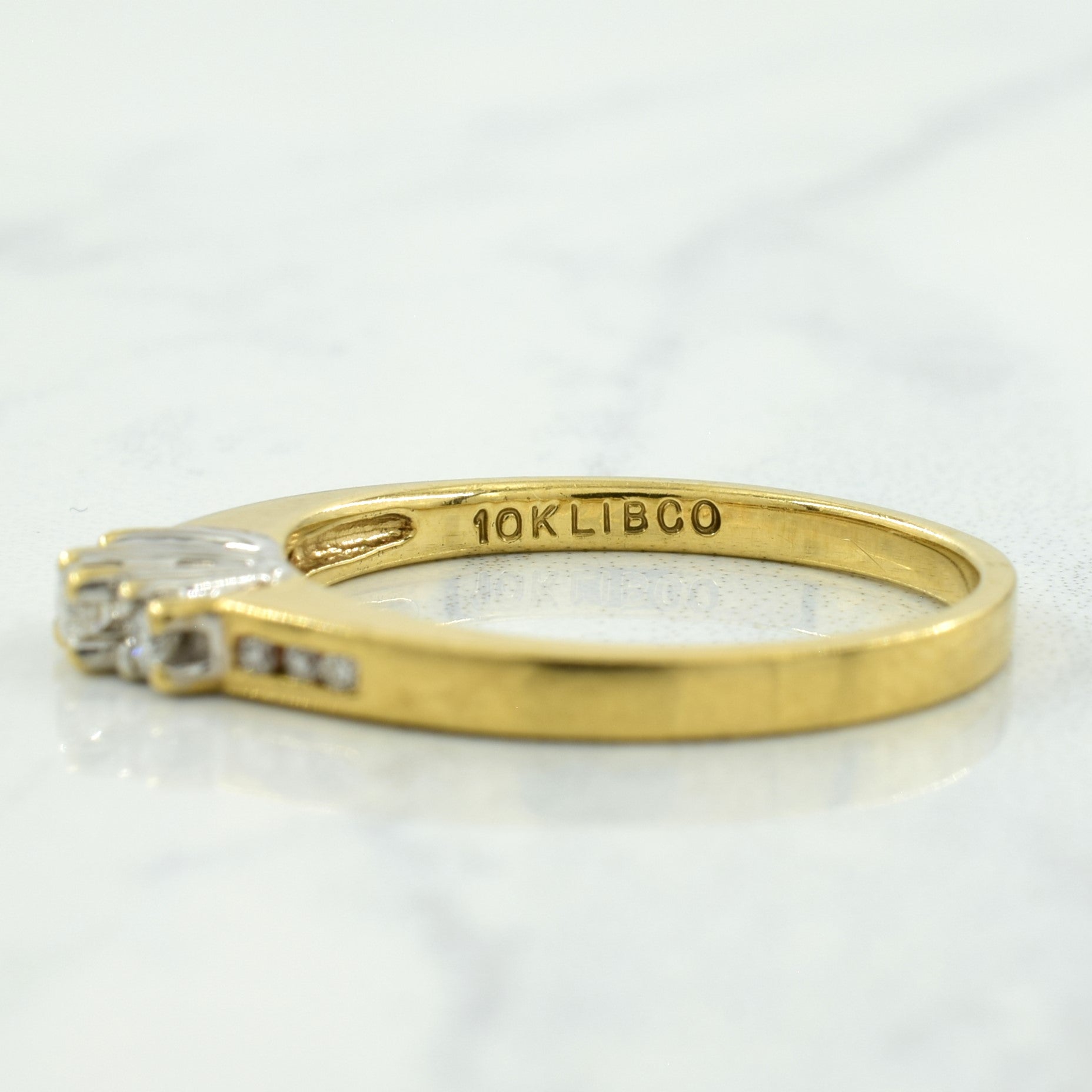 Bague en diamant | 0,12 ct | Taille 6,75 | 