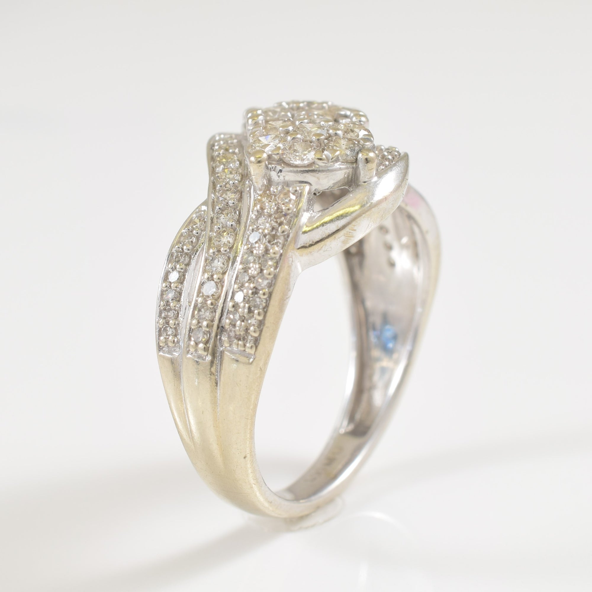 Bypass Diamond Cluster Ring | 1.00ctw | SZ 7.5 |