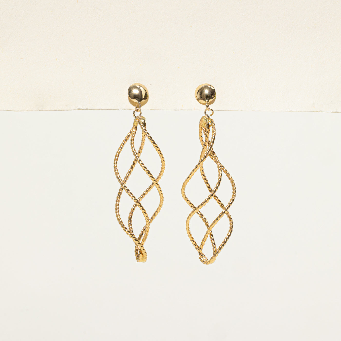 Twisted Rope Drop Earrings
