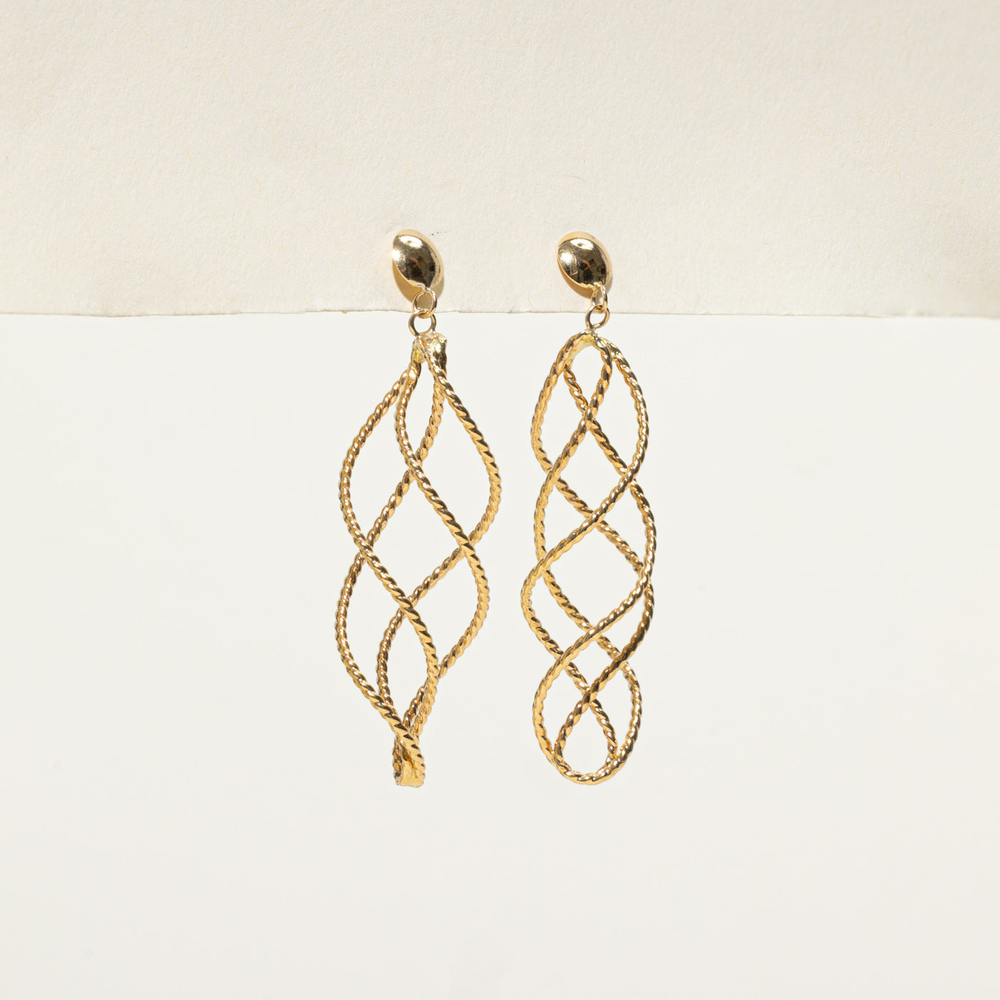 Twisted Rope Drop Earrings