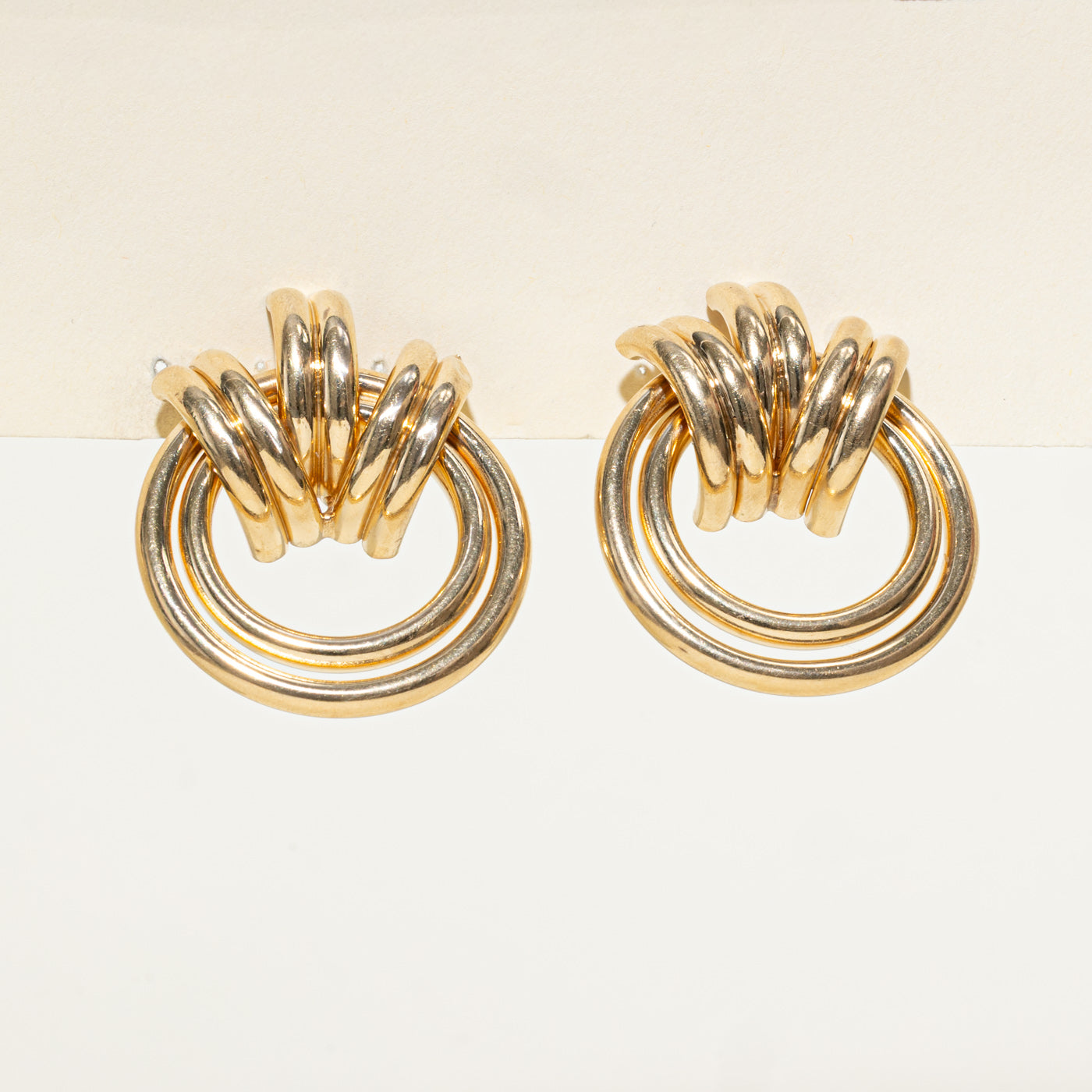 Large Door Knocker Stud Earrings